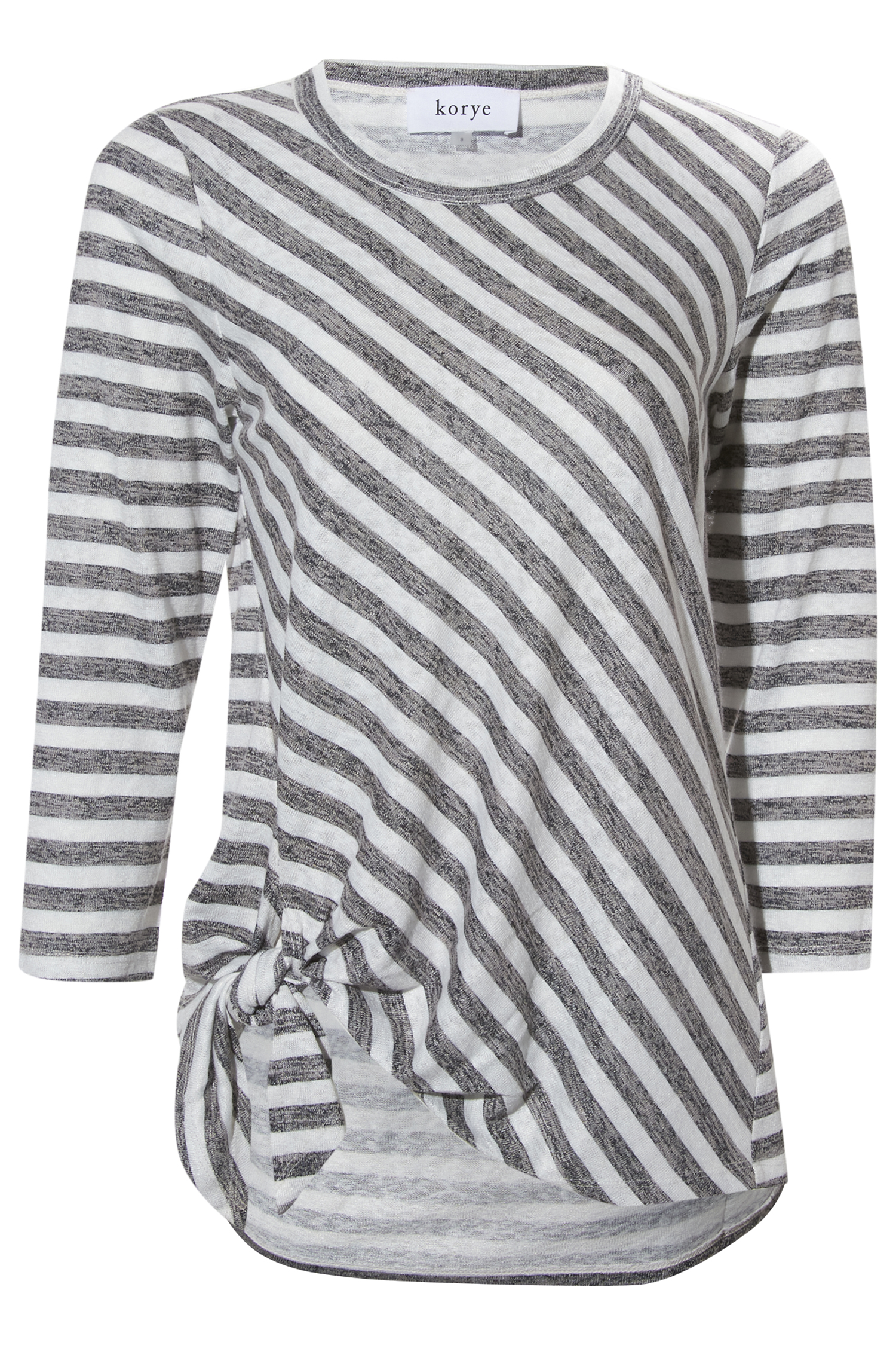 3/4 Sleeve Side Tie Top