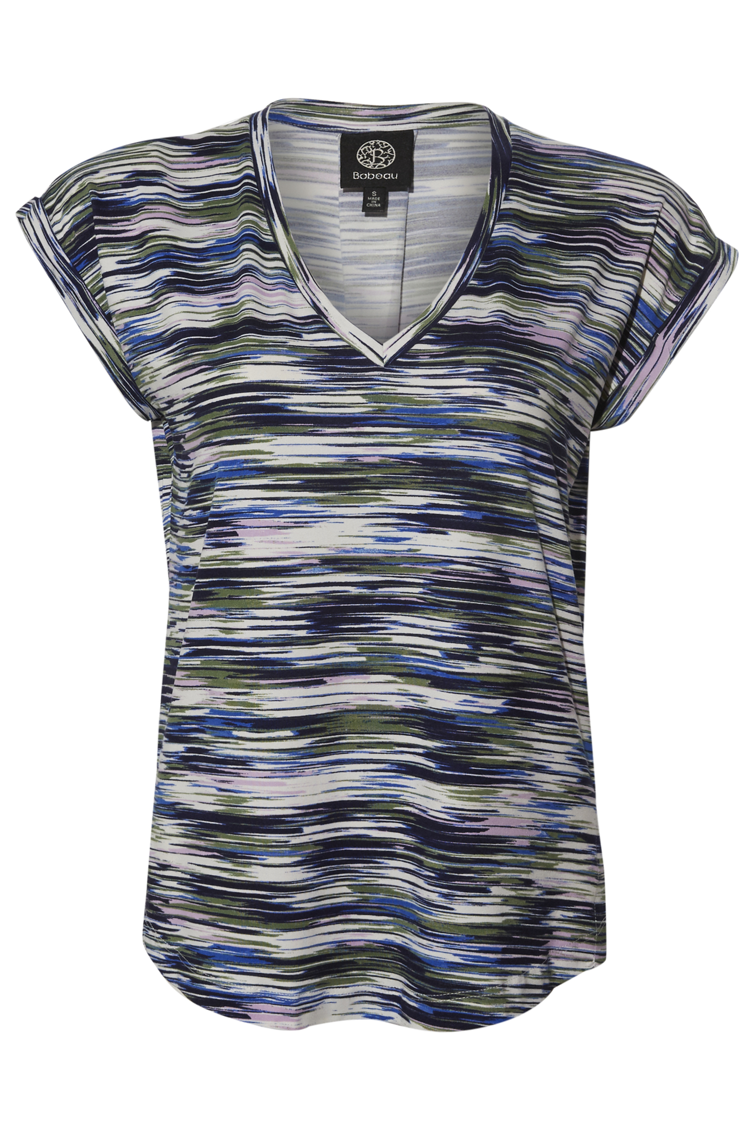 Multi Colored V Neck