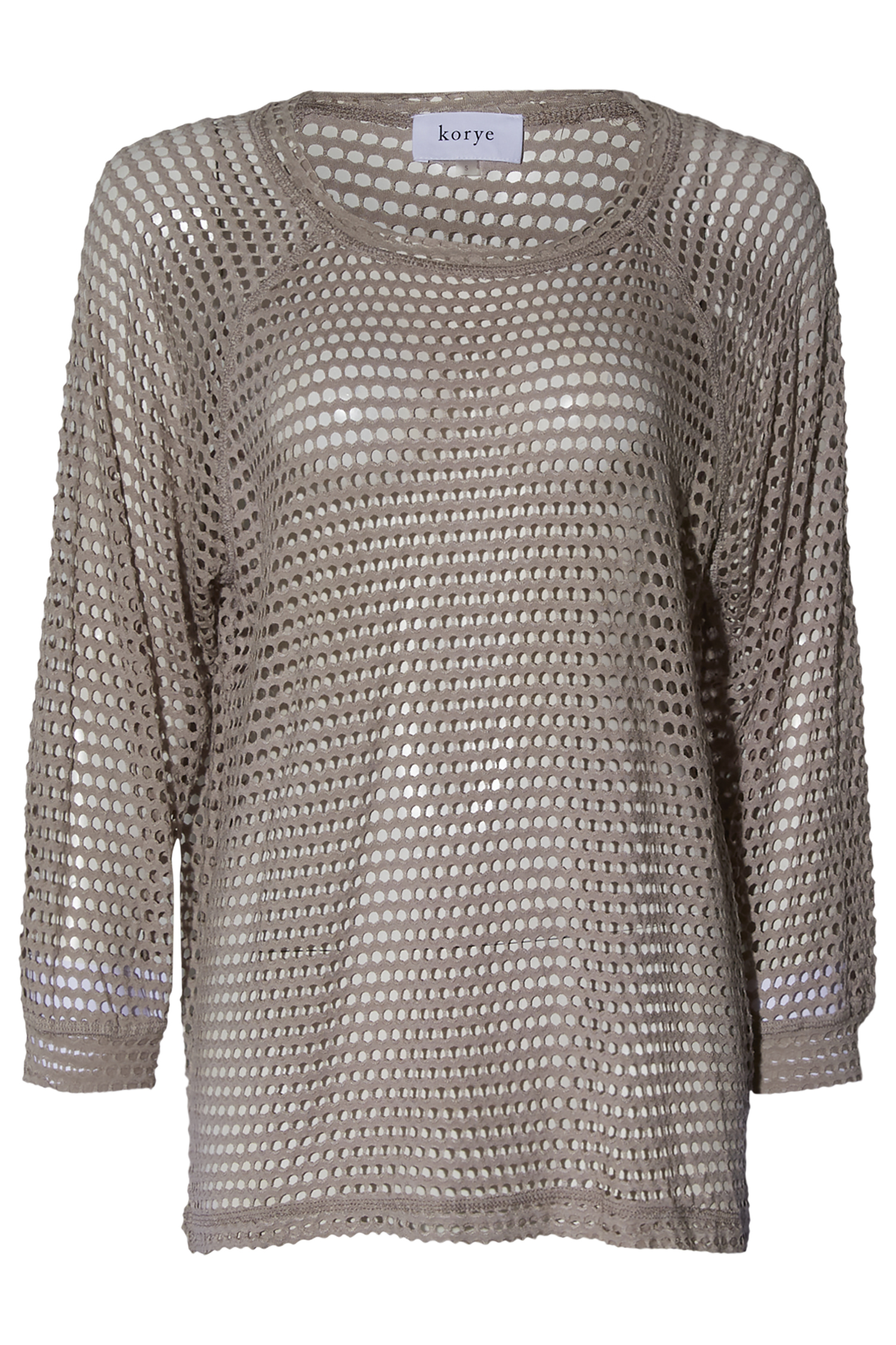 3/4 Sleeve Netted Top