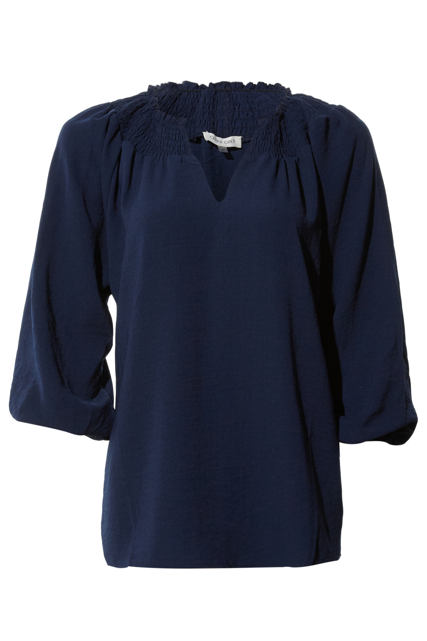 Three Quarter Sleeve Smocked Top