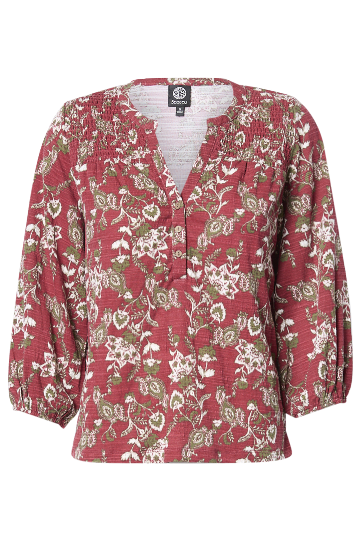 Floral Smocked Shoulder Top