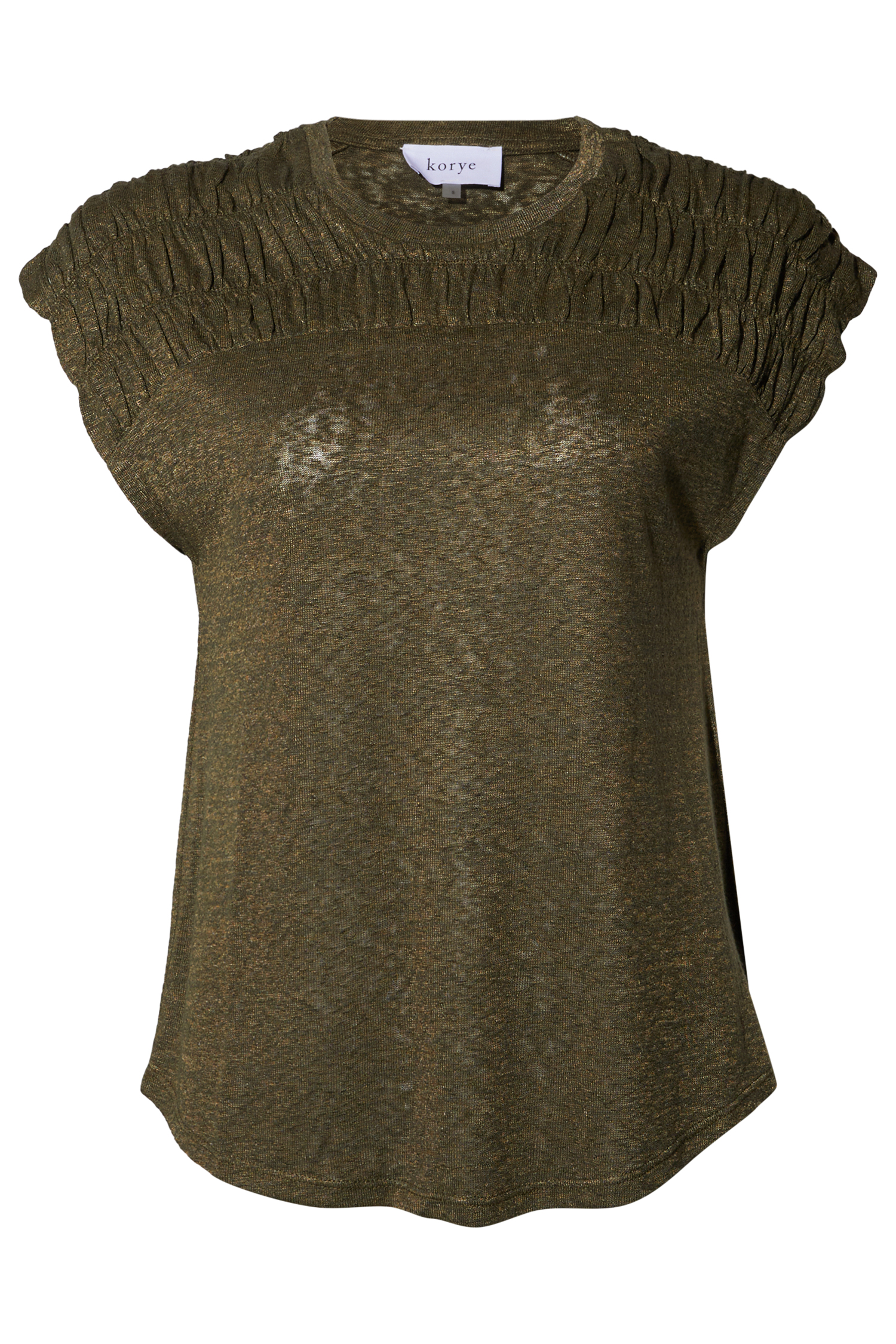 Shirred Sleeve Tee