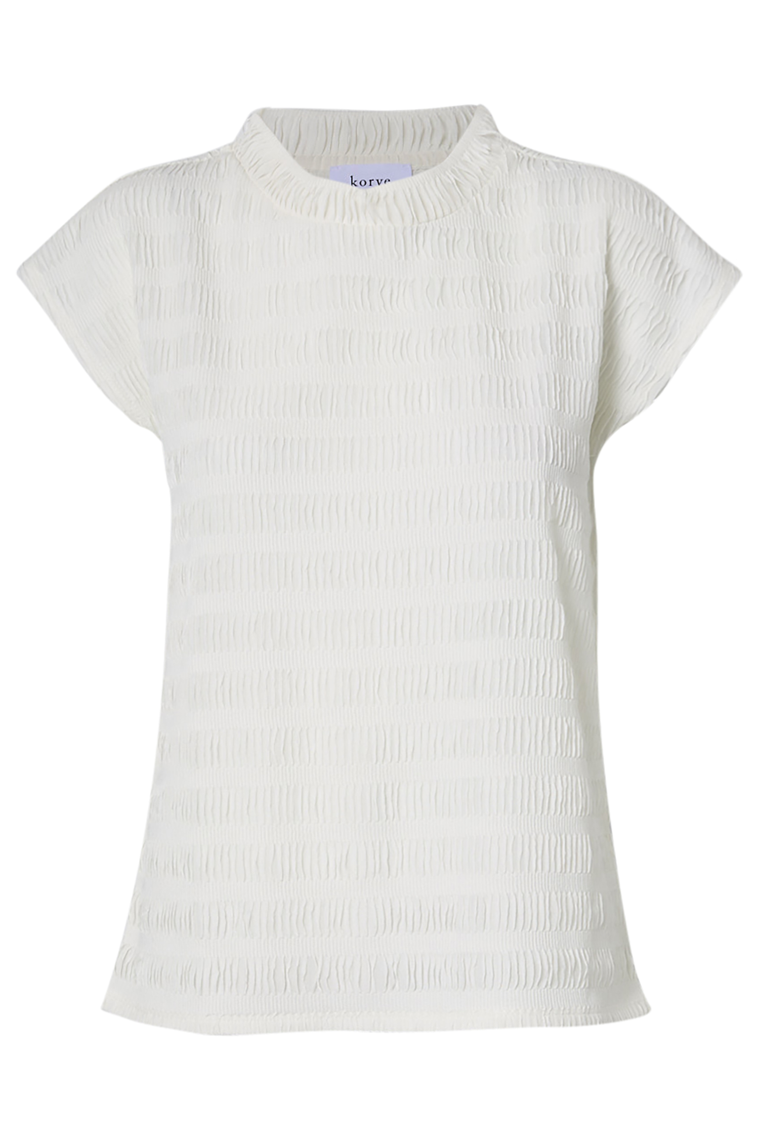 Textured Mock Neck Top