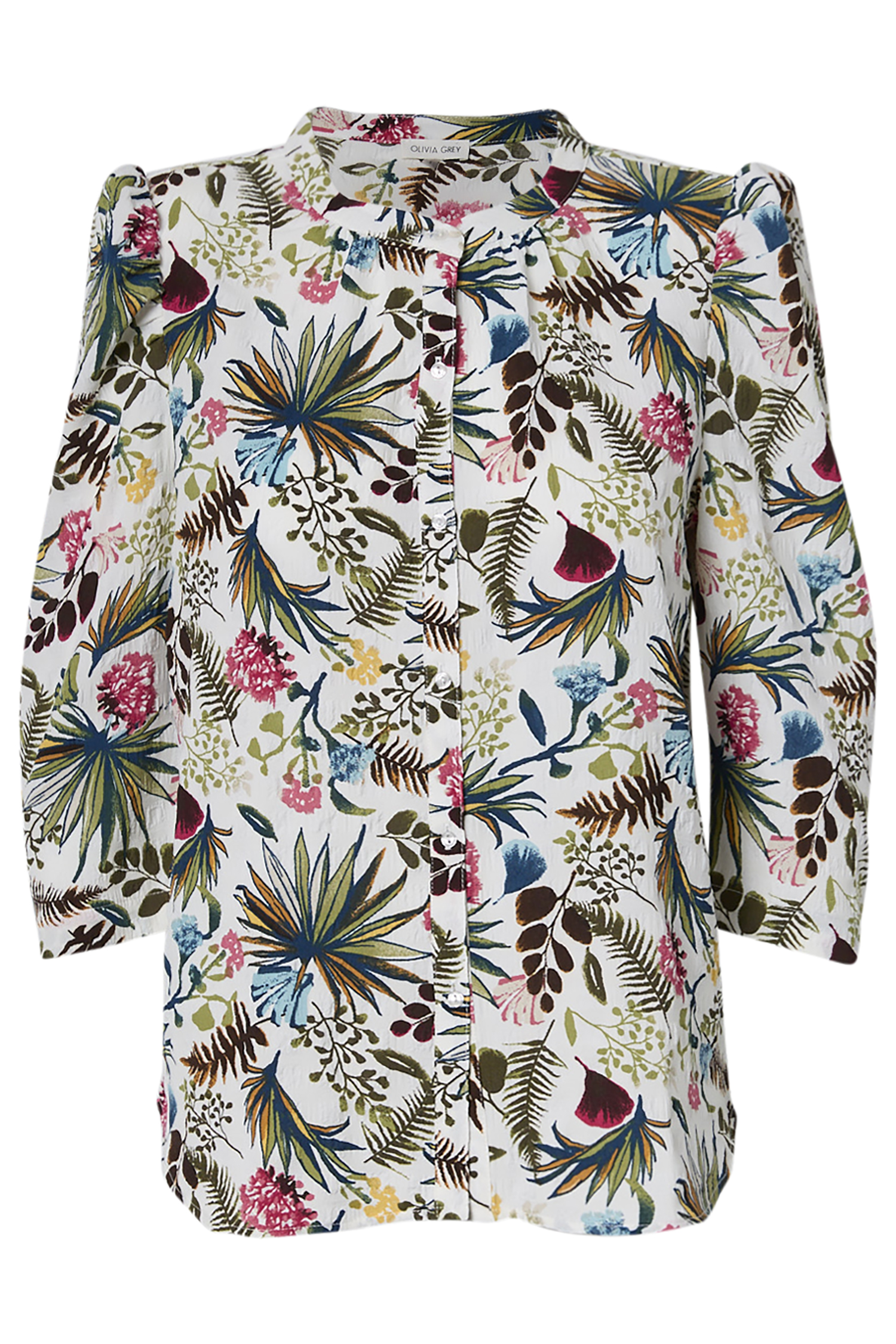 Puff Sleeve Textured Blouse