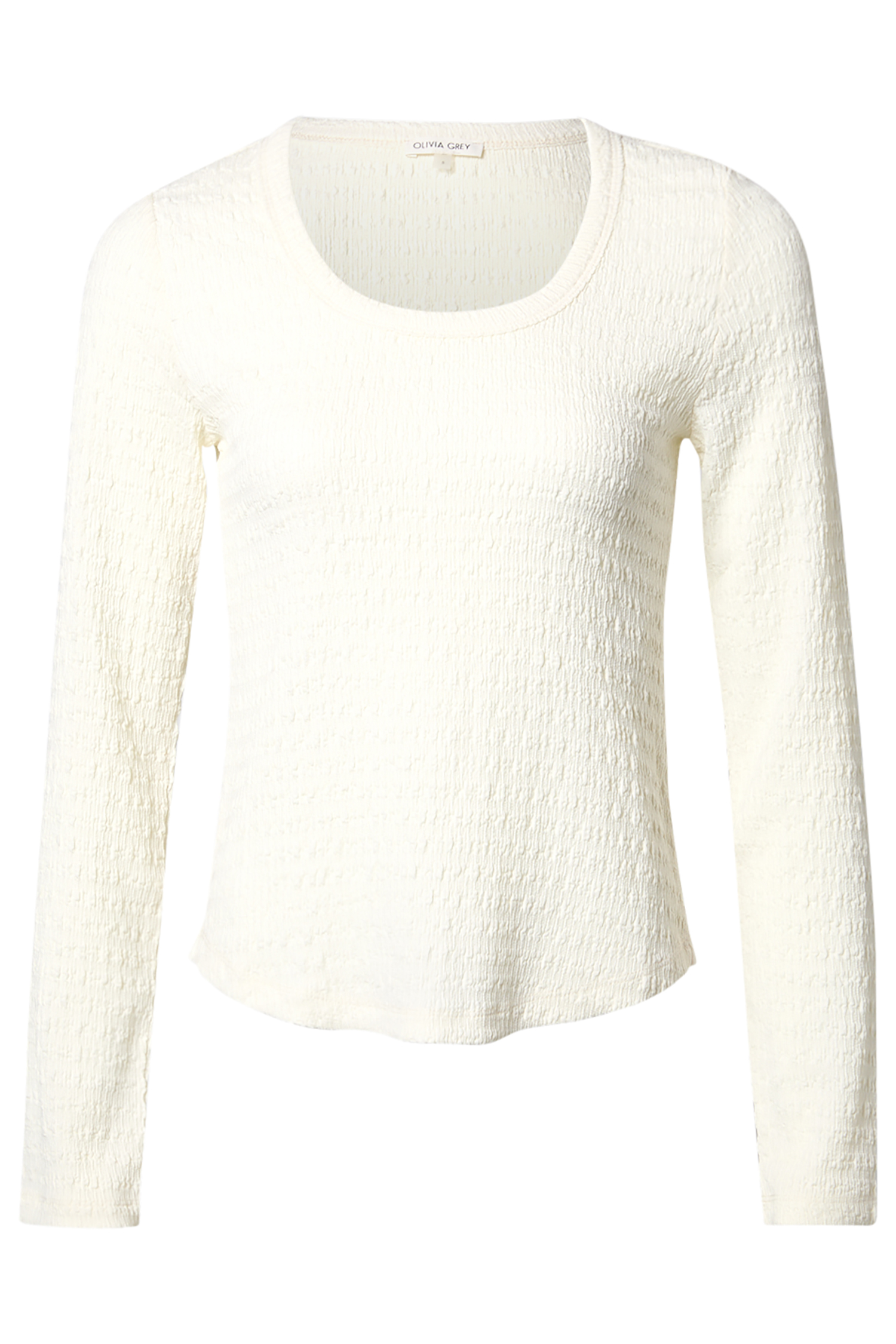 Textured Long Sleeve Top