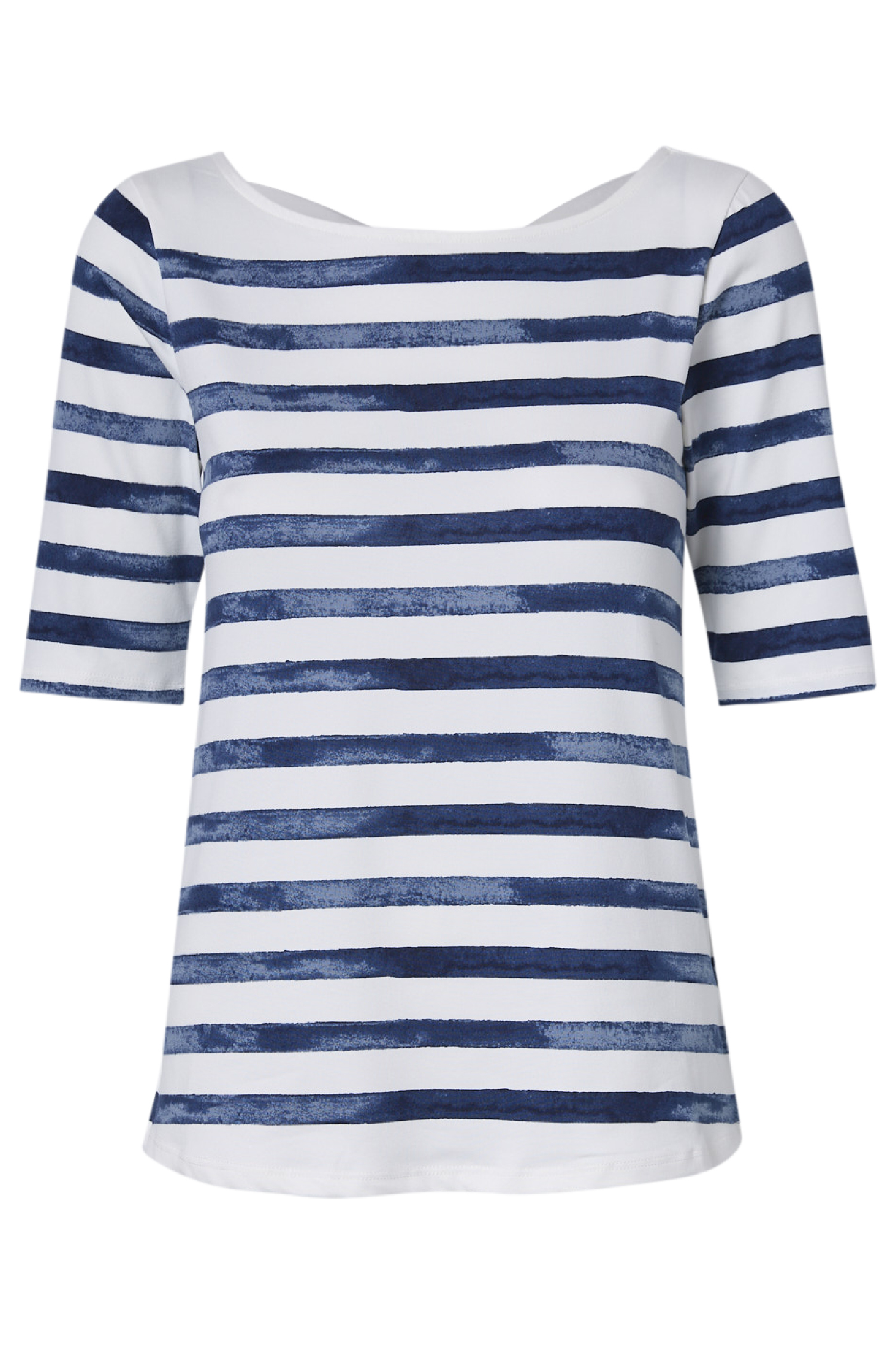 Elbow Sleeve Stripe Tee