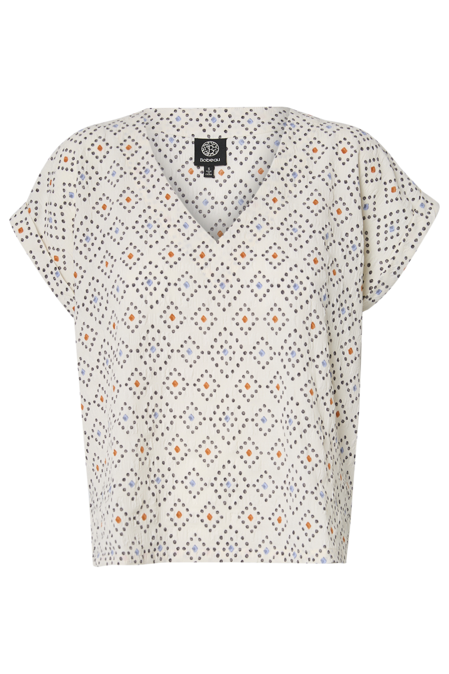 Printed V-Neck Tee