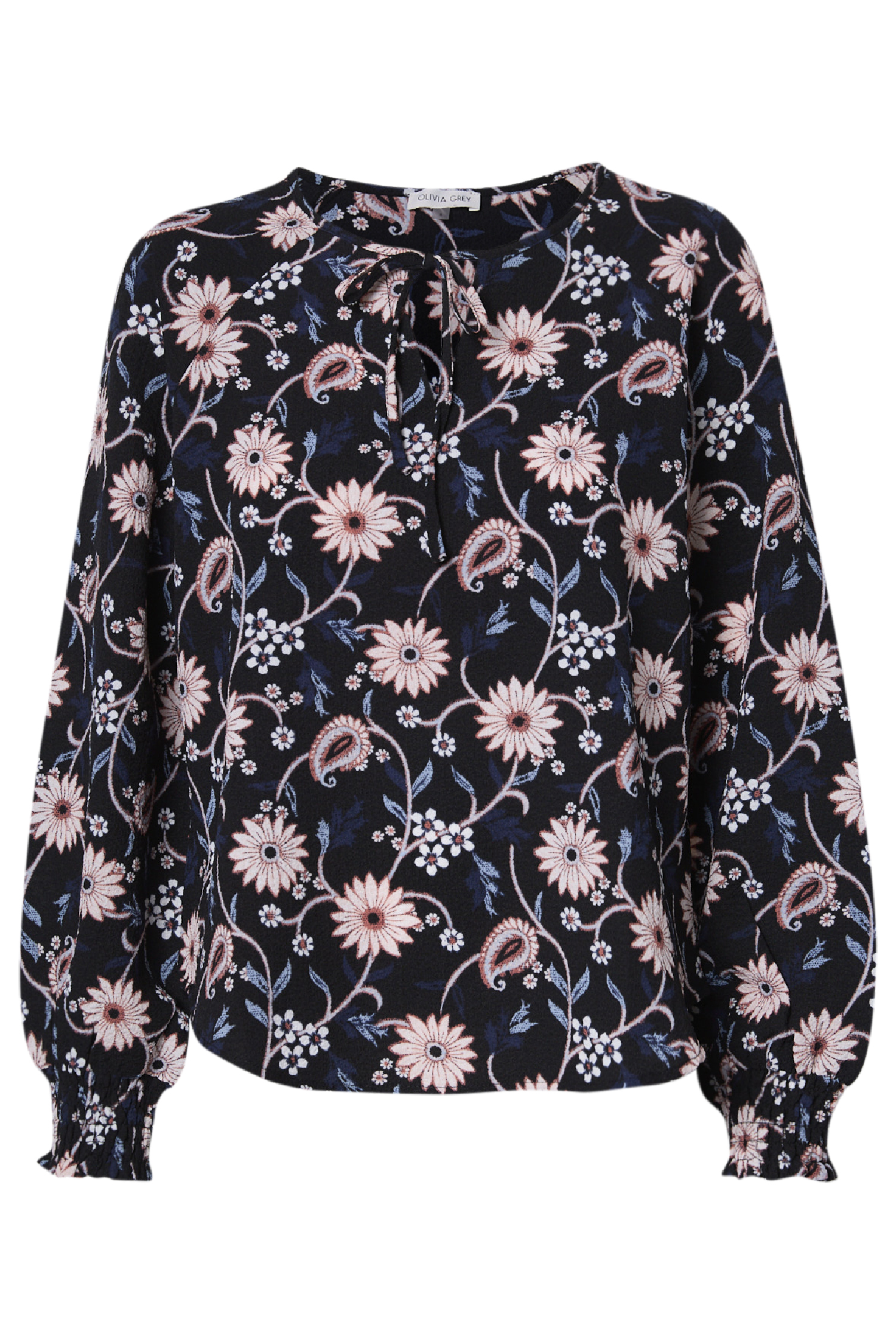 Printed Neck Tie Top