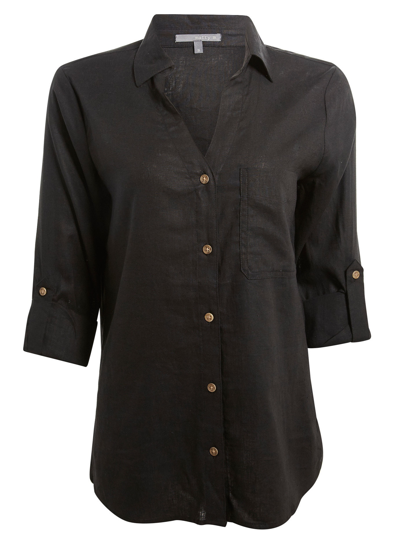 Roll Cuff Linen Shirt