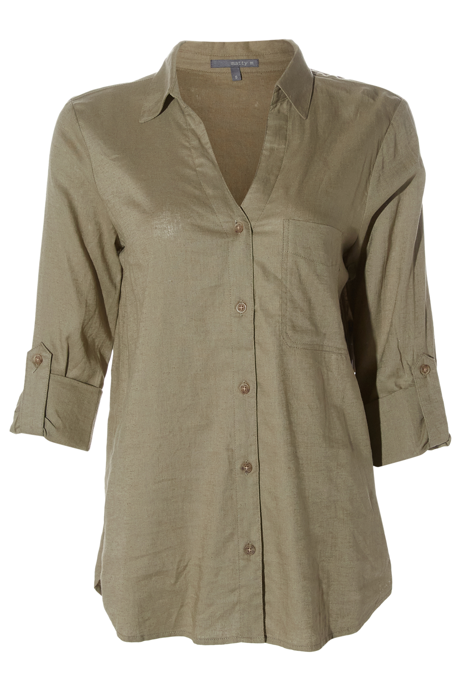 Roll Cuff Linen Shirt