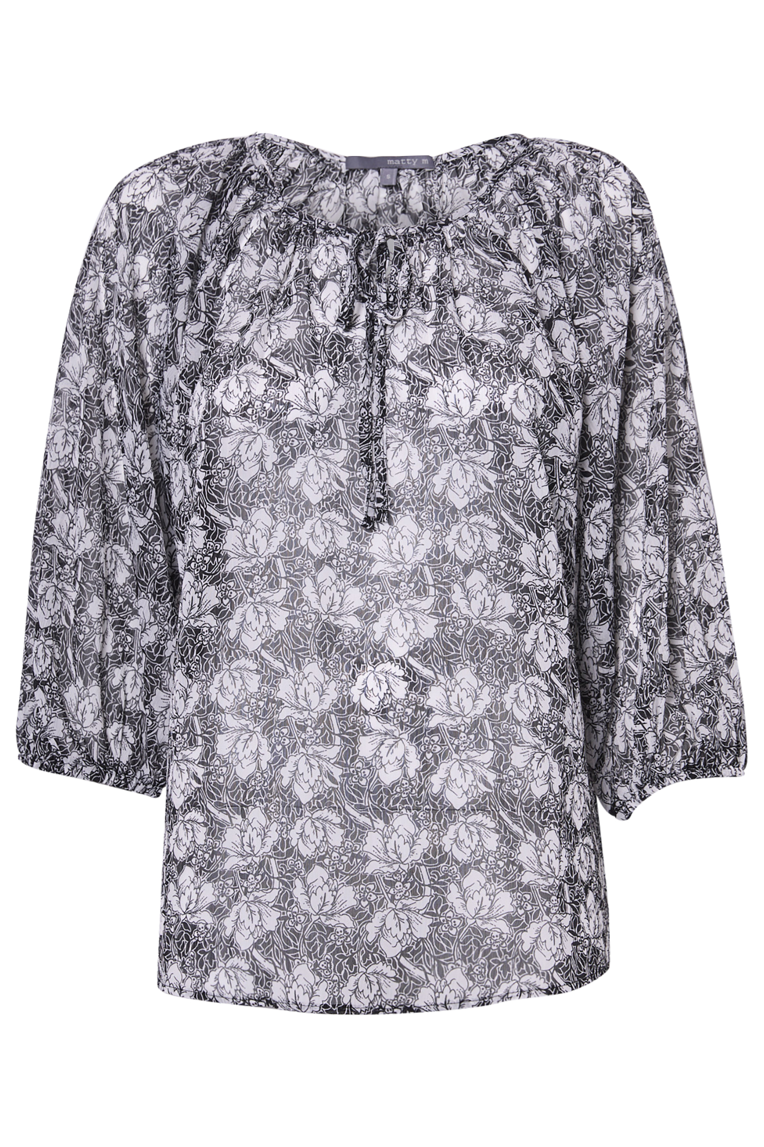Printed 3/4 Sleeve Top