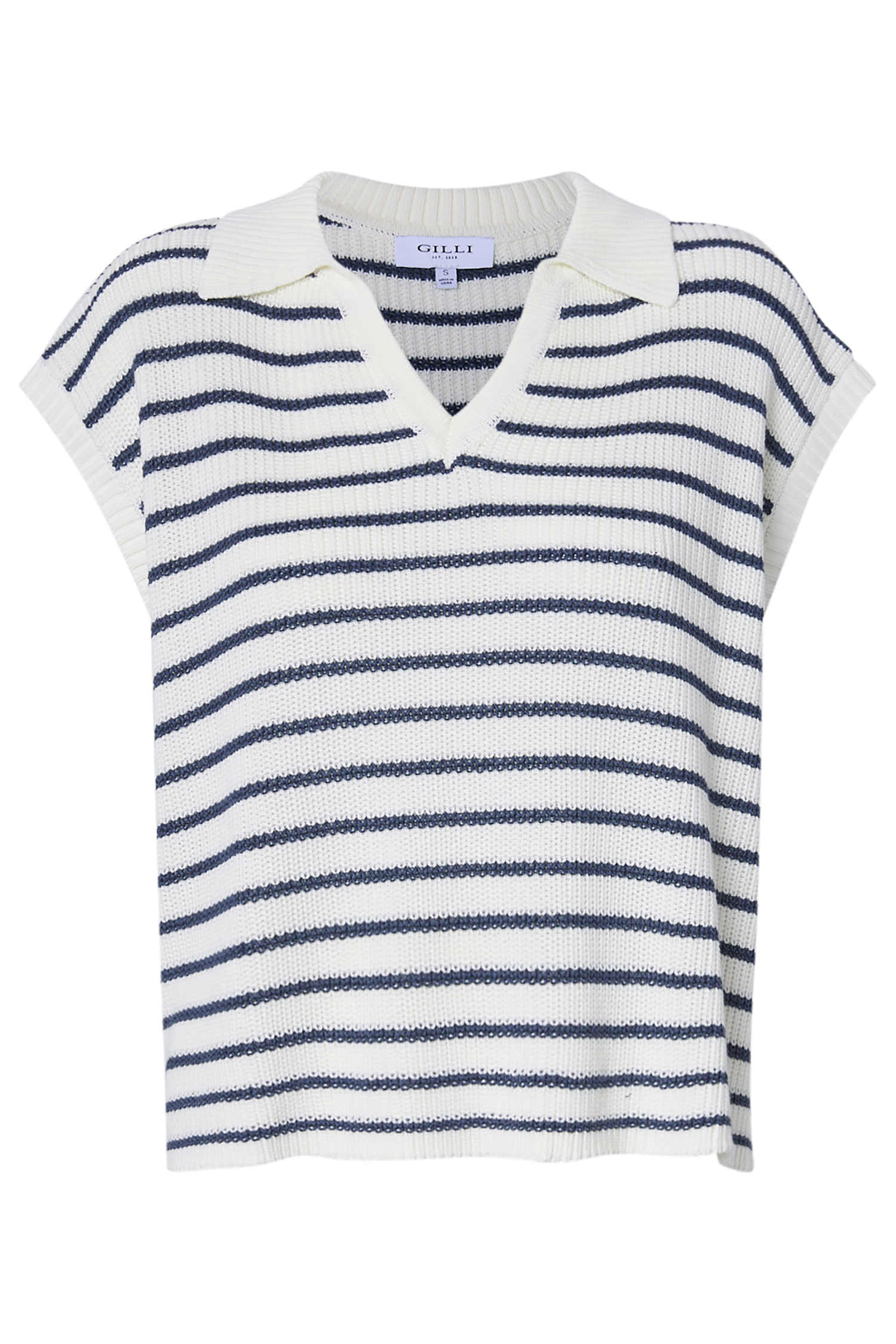 Striped V-Neck Top