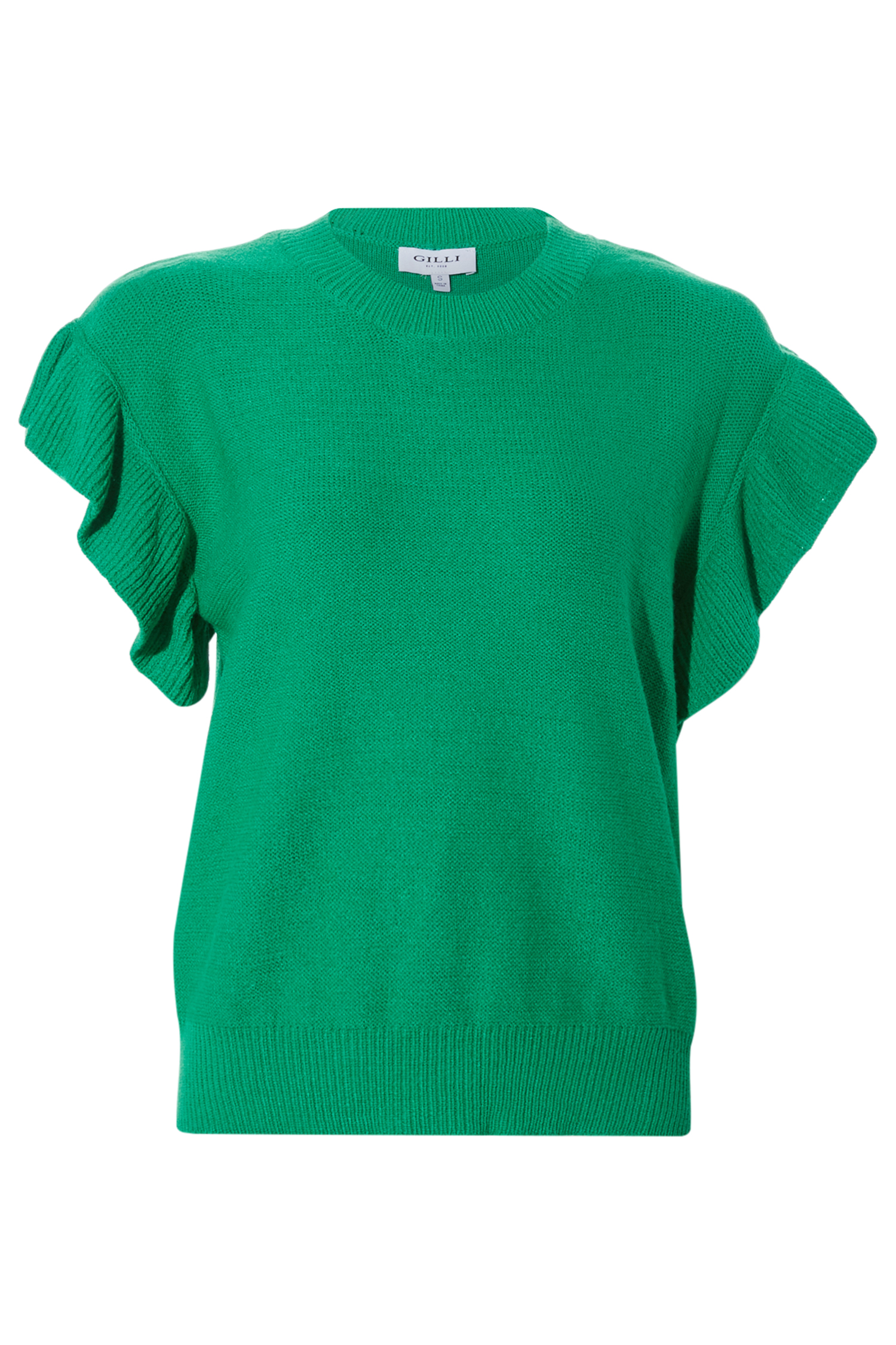 Ruffle Sleeve Knit Top