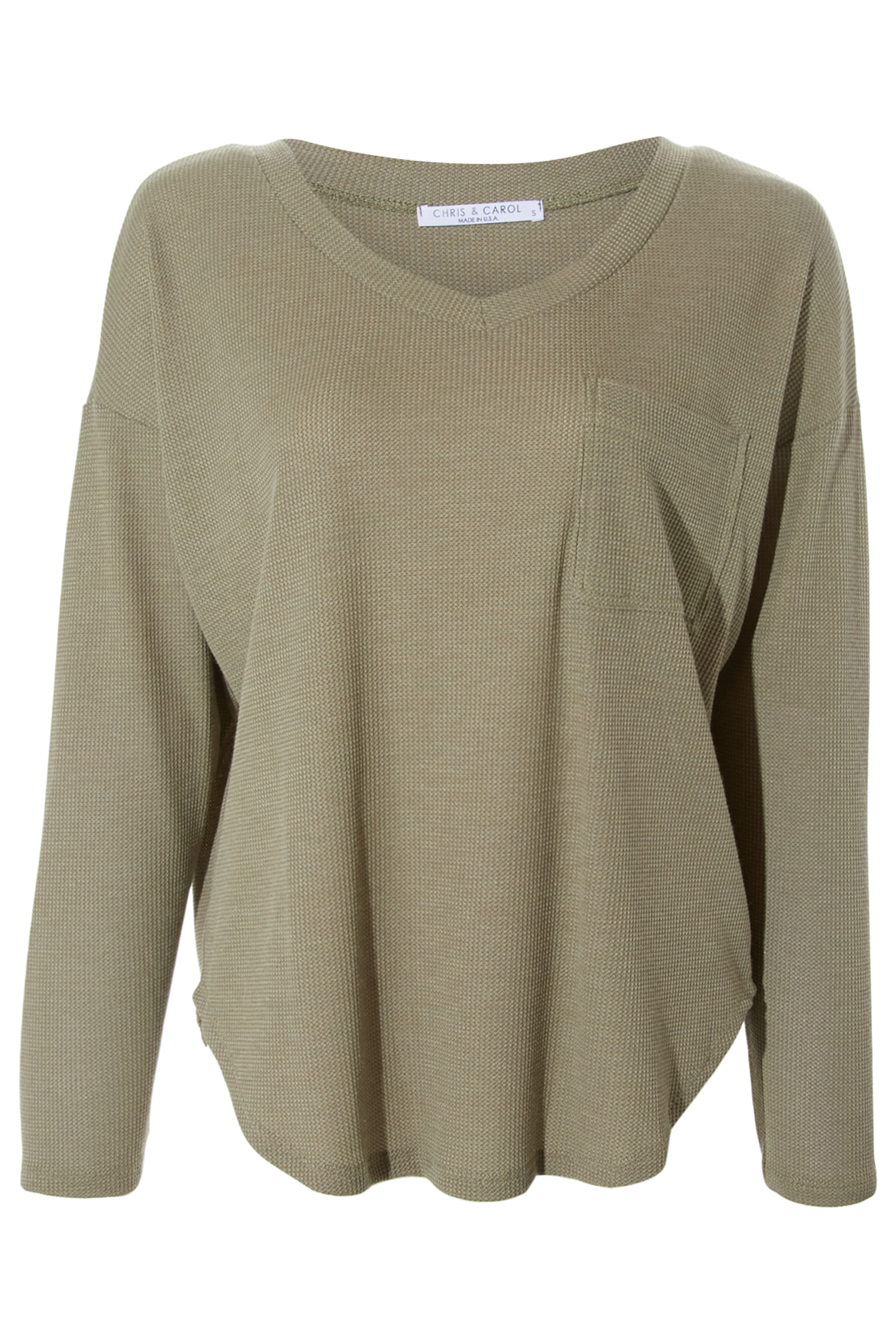 V Neck Long Sleeve