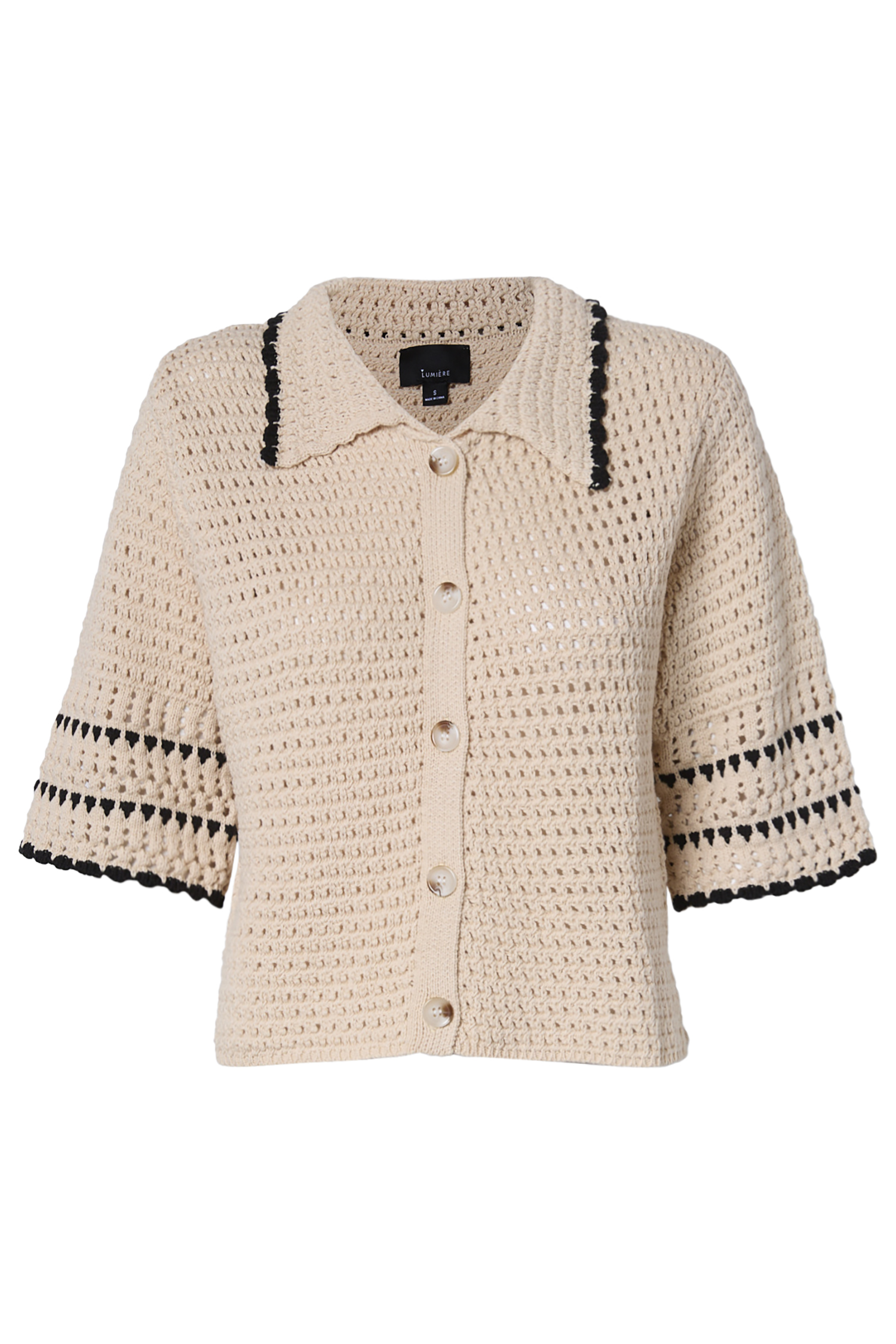 Crochet Button Front Top