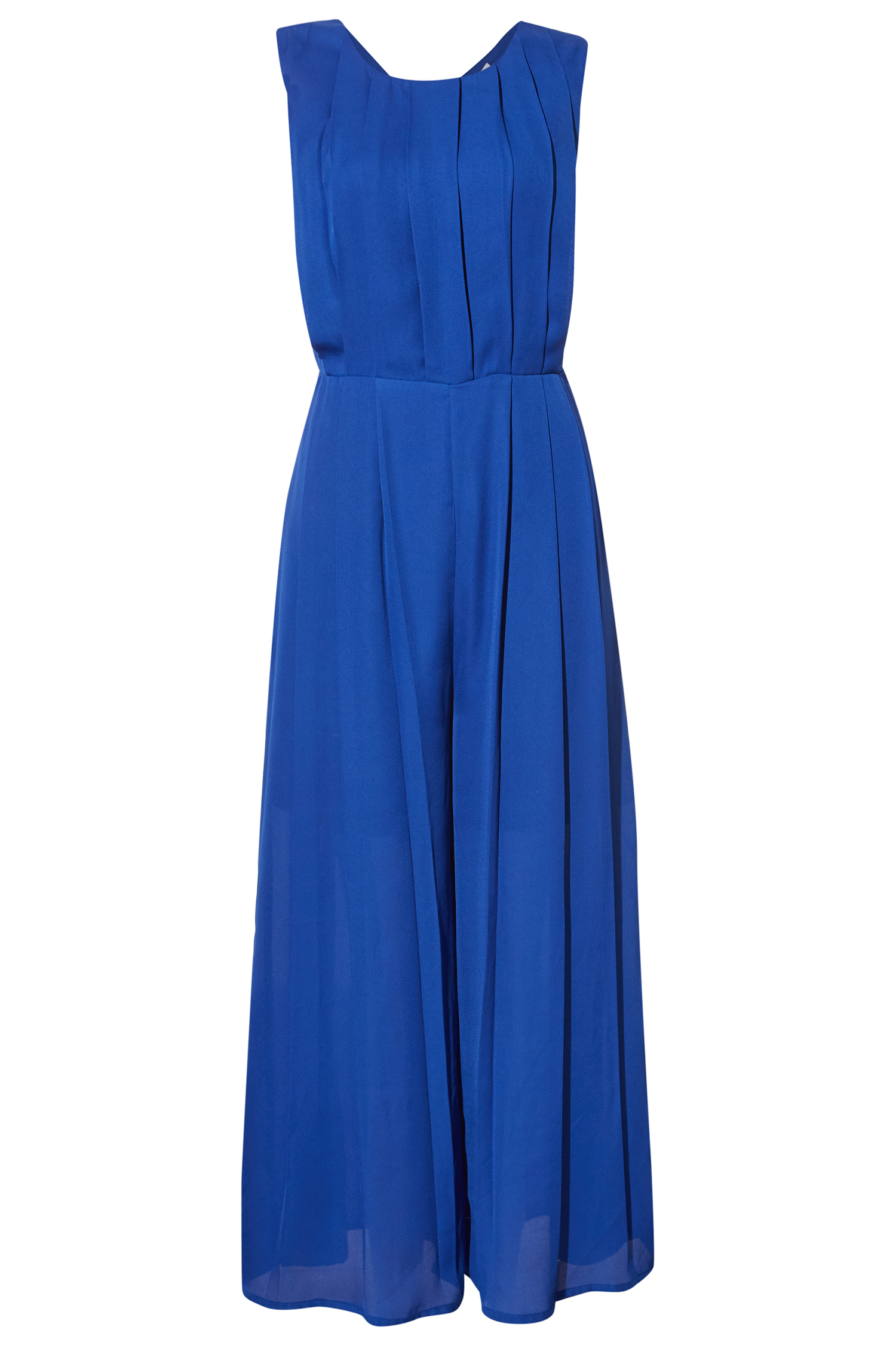 Sleeveless Pleated Jumpsuit