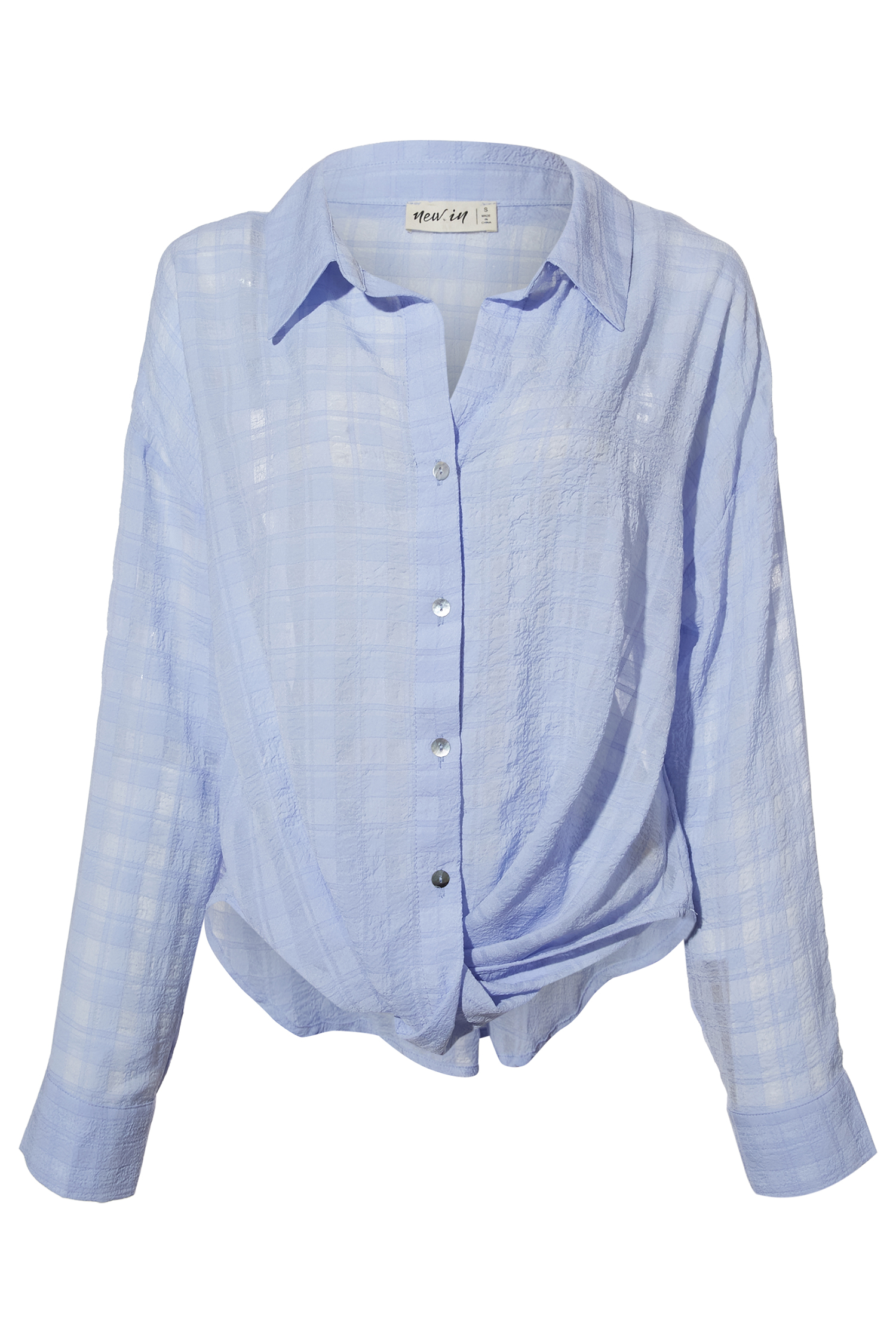 Twist Front Button Up