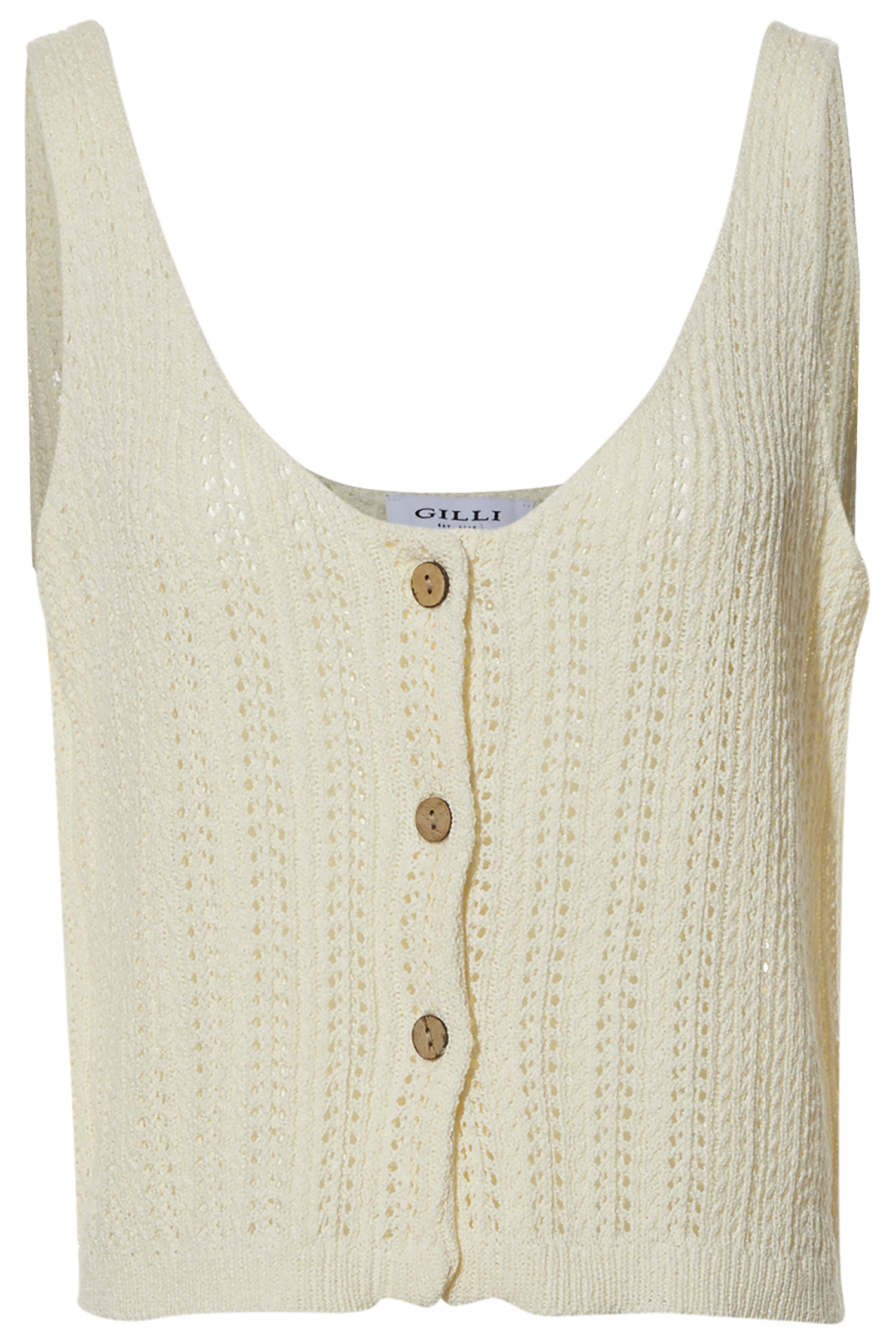 Button Front Knit Tank