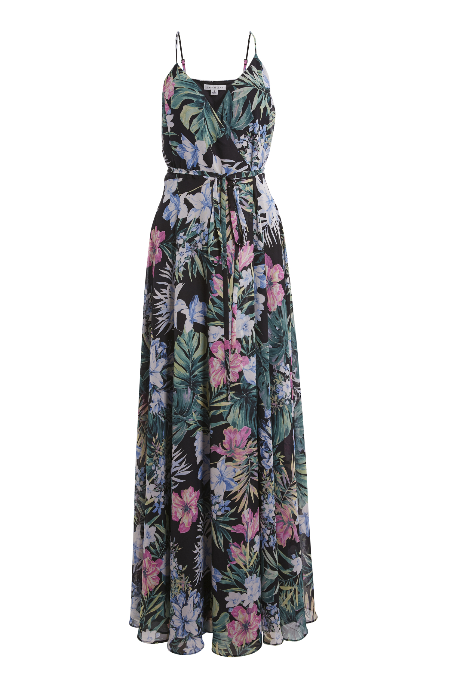 Tropical Wrap Dress