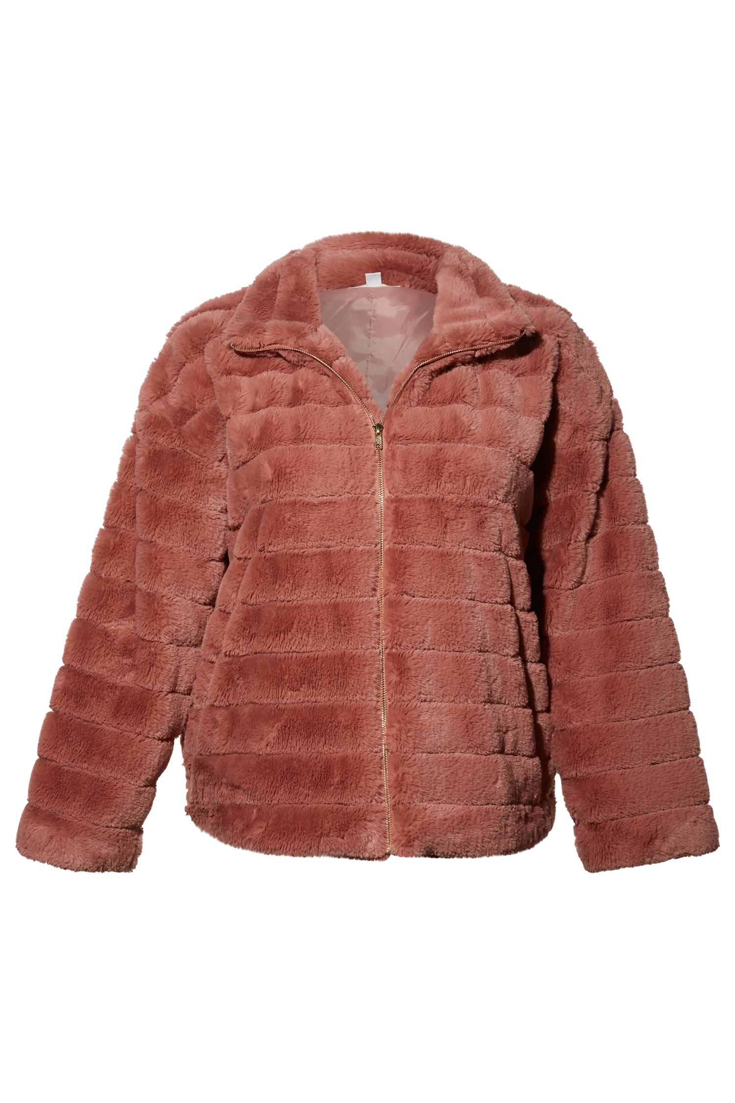 Long Sleeve Faux Fur Jacket