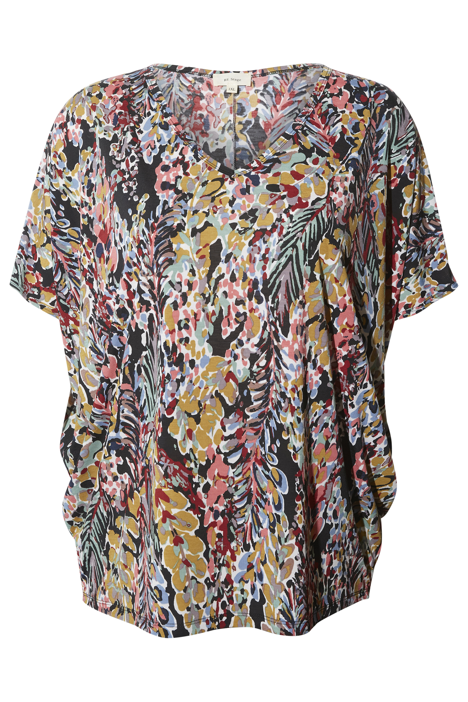 V-Neck All Over Print Top