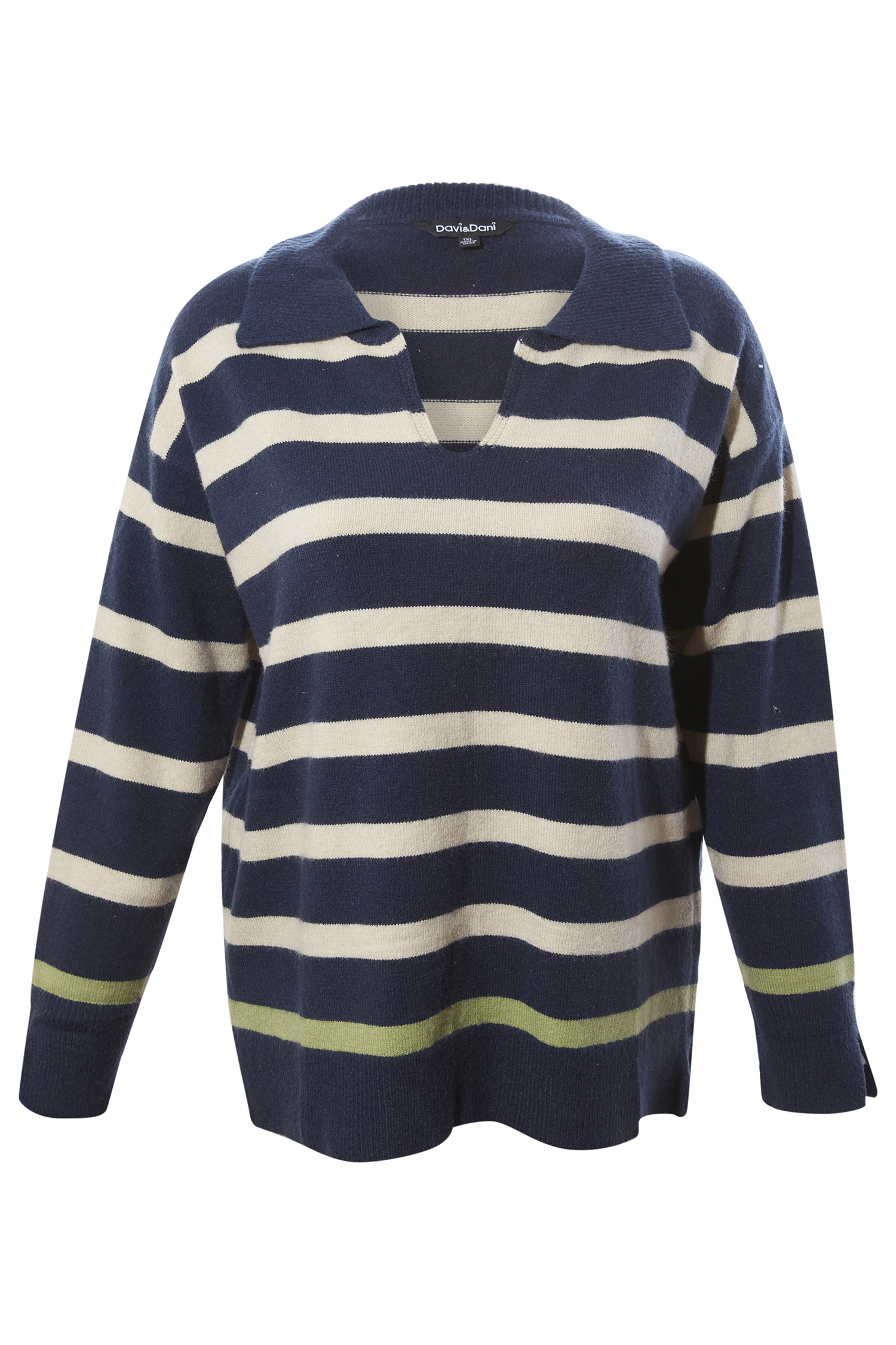 Stripe Long Sleeve Sweater Top