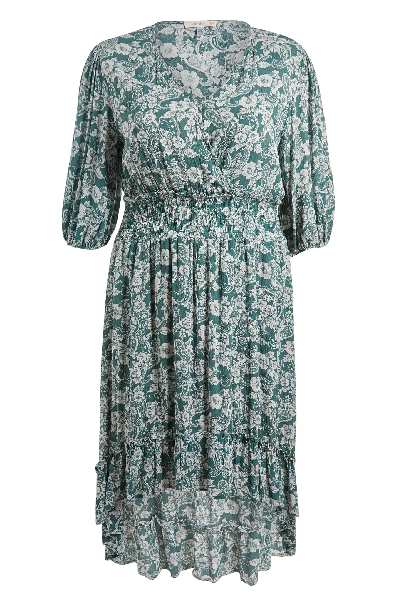 Floral Smocked Waist Dress