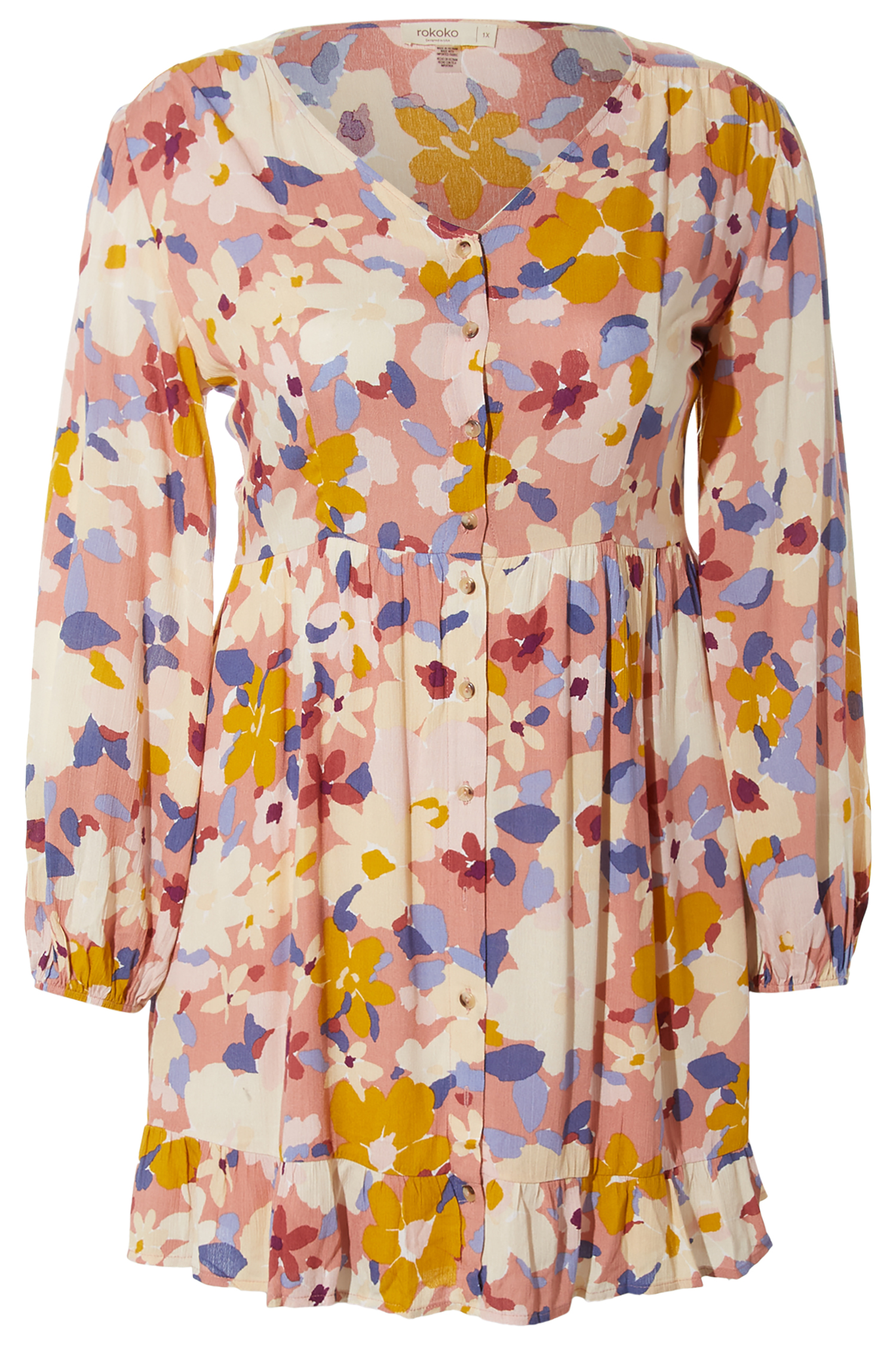 Gauze Button Down Dress