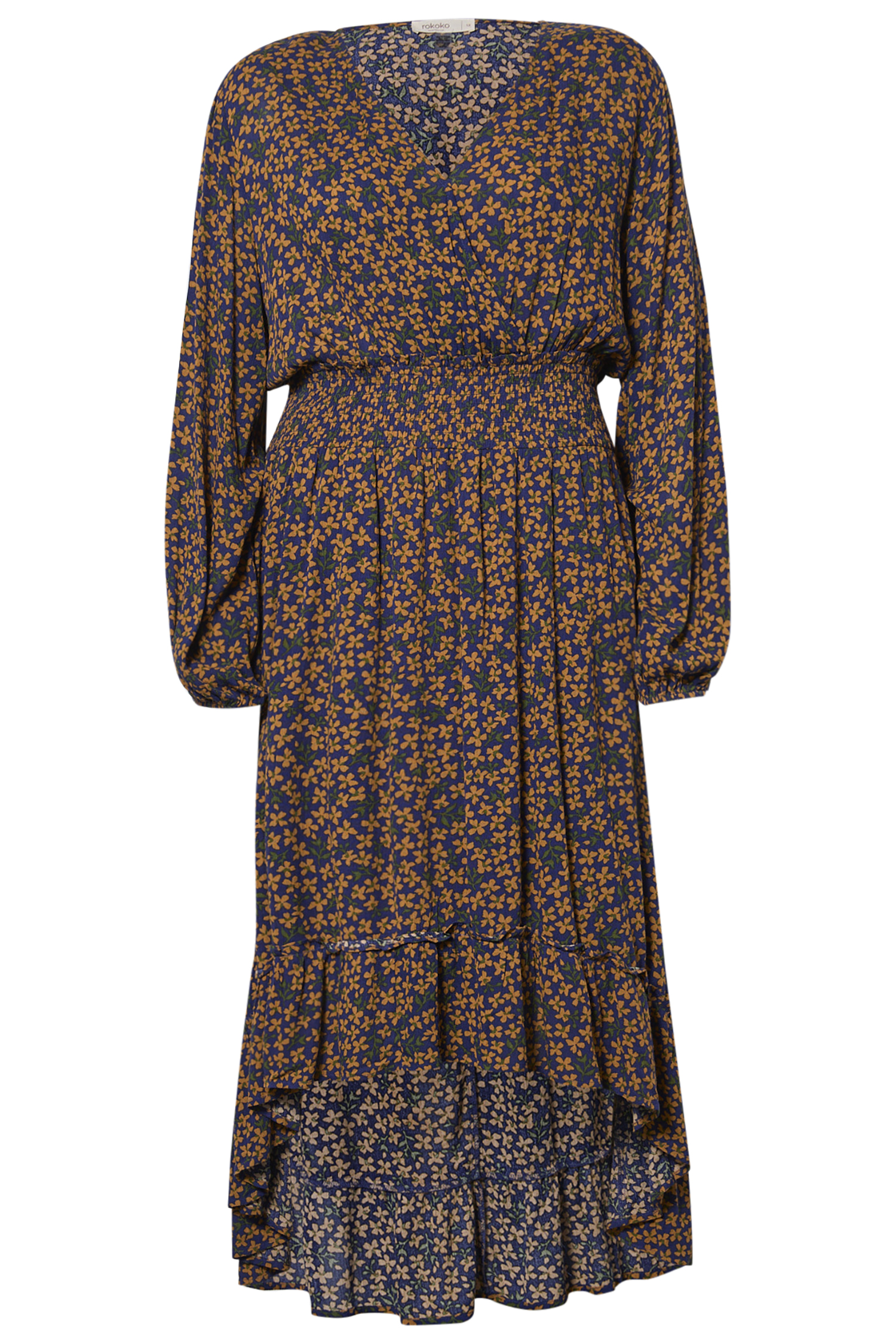 Printed High Low Dress