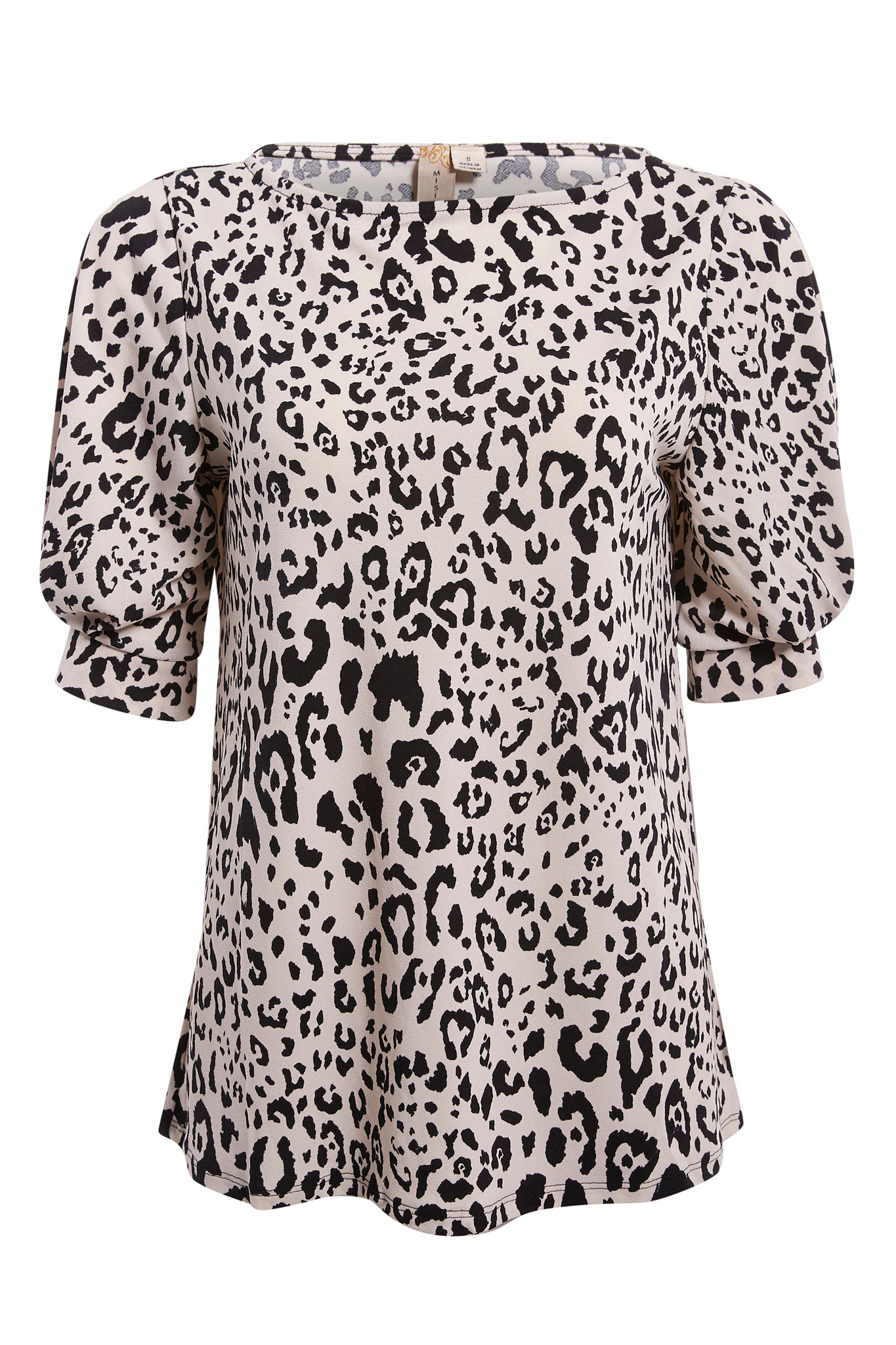 Puff Sleeve Printed Top