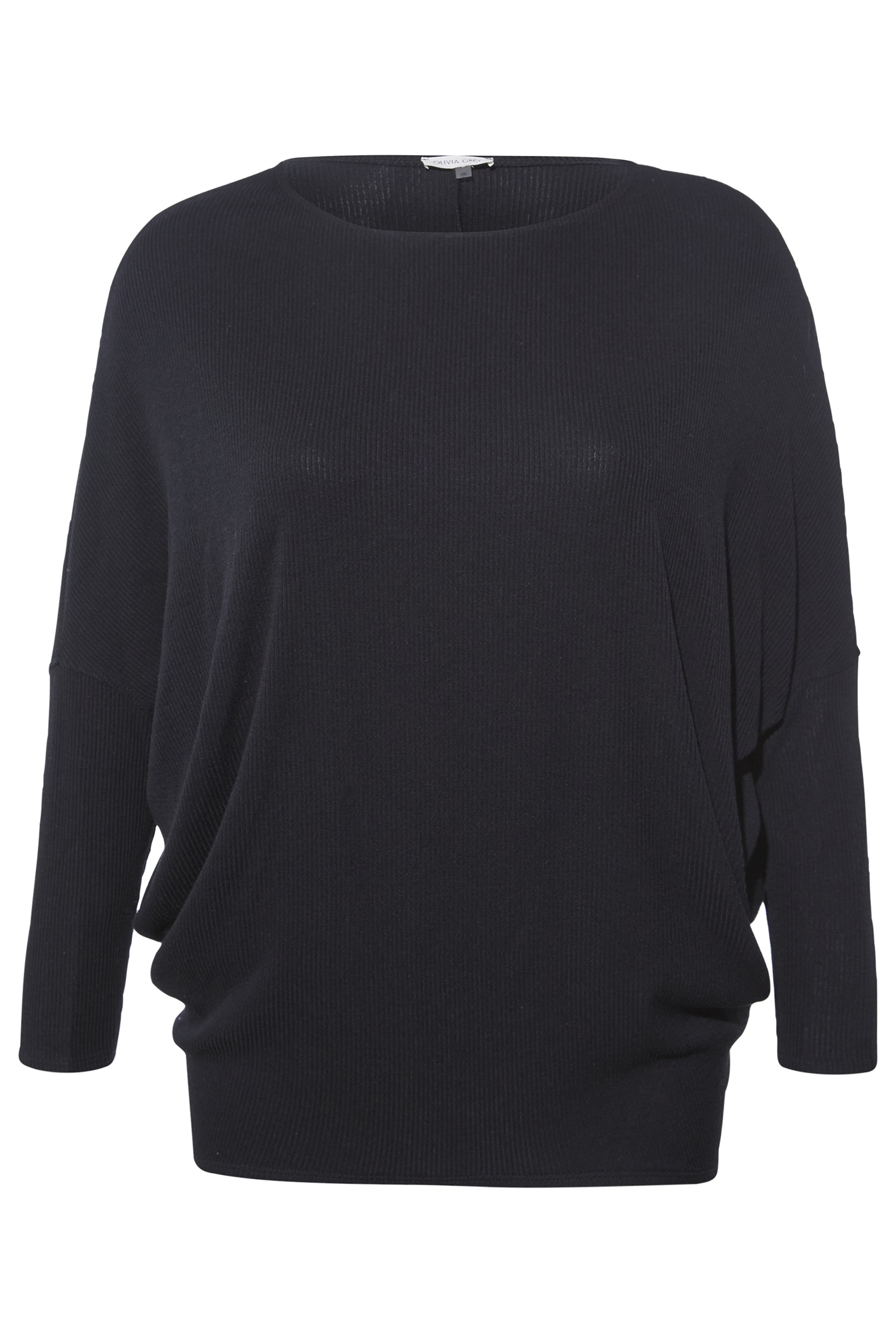 Dolman Sleeve Ribbed Top