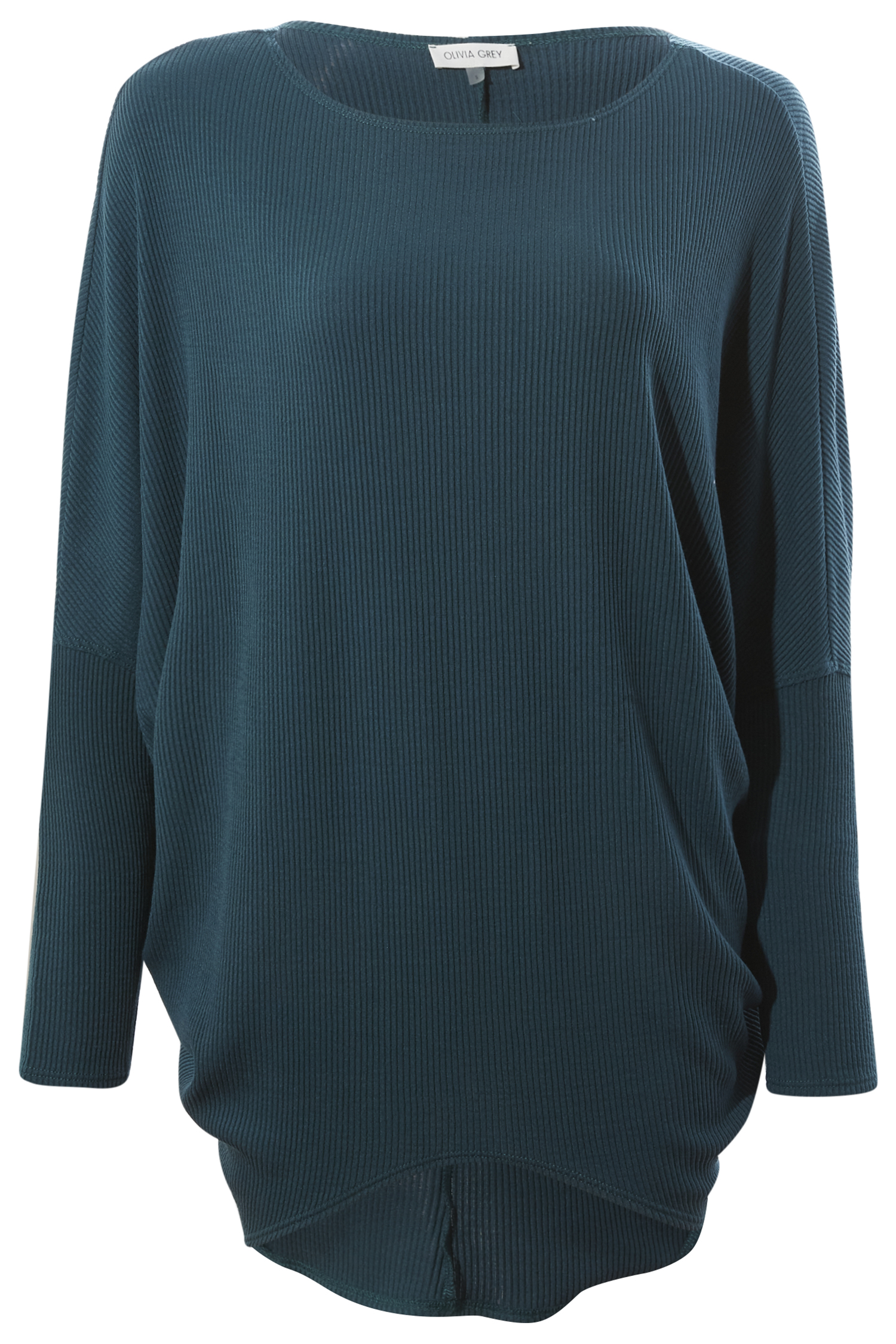 Dolman Sleeve Ribbed Top