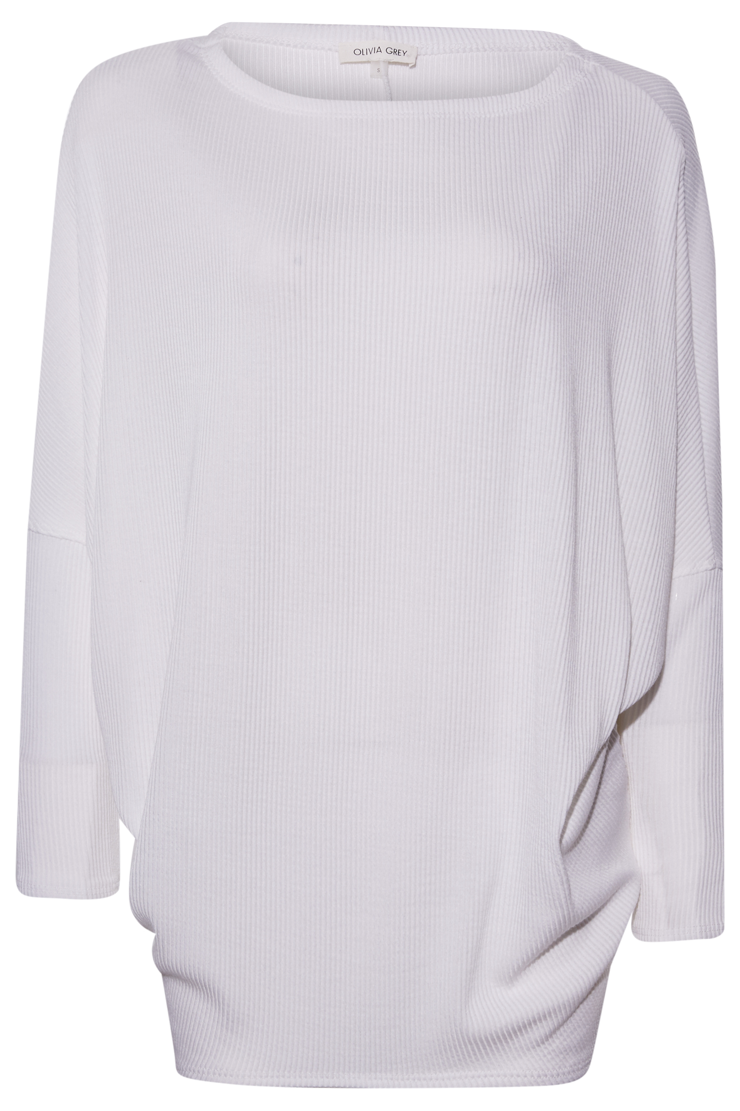 Dolman Sleeve Ribbed Top