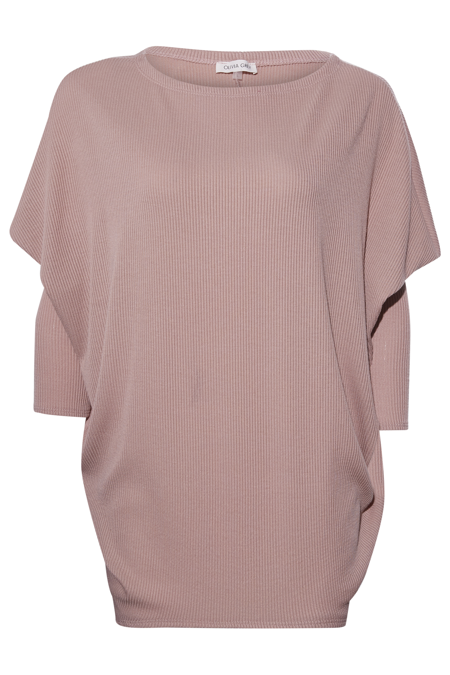 Dolman Sleeve Ribbed Top