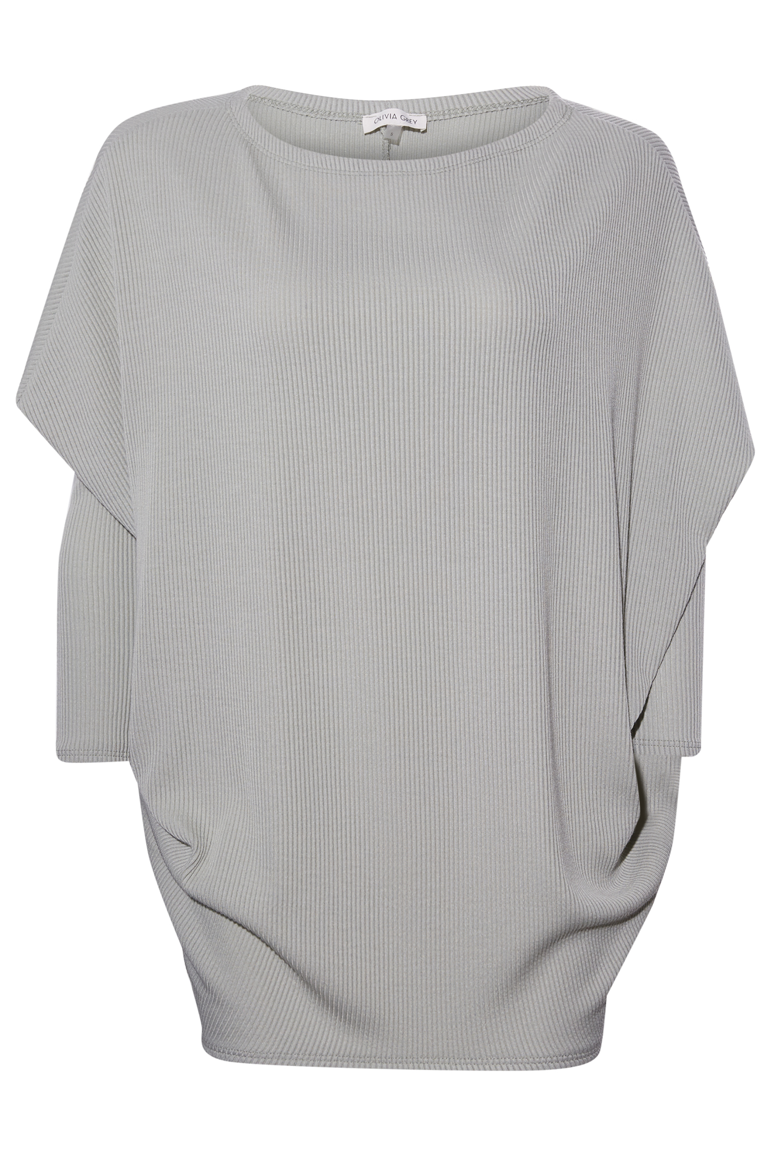 Dolman Sleeve Ribbed Top