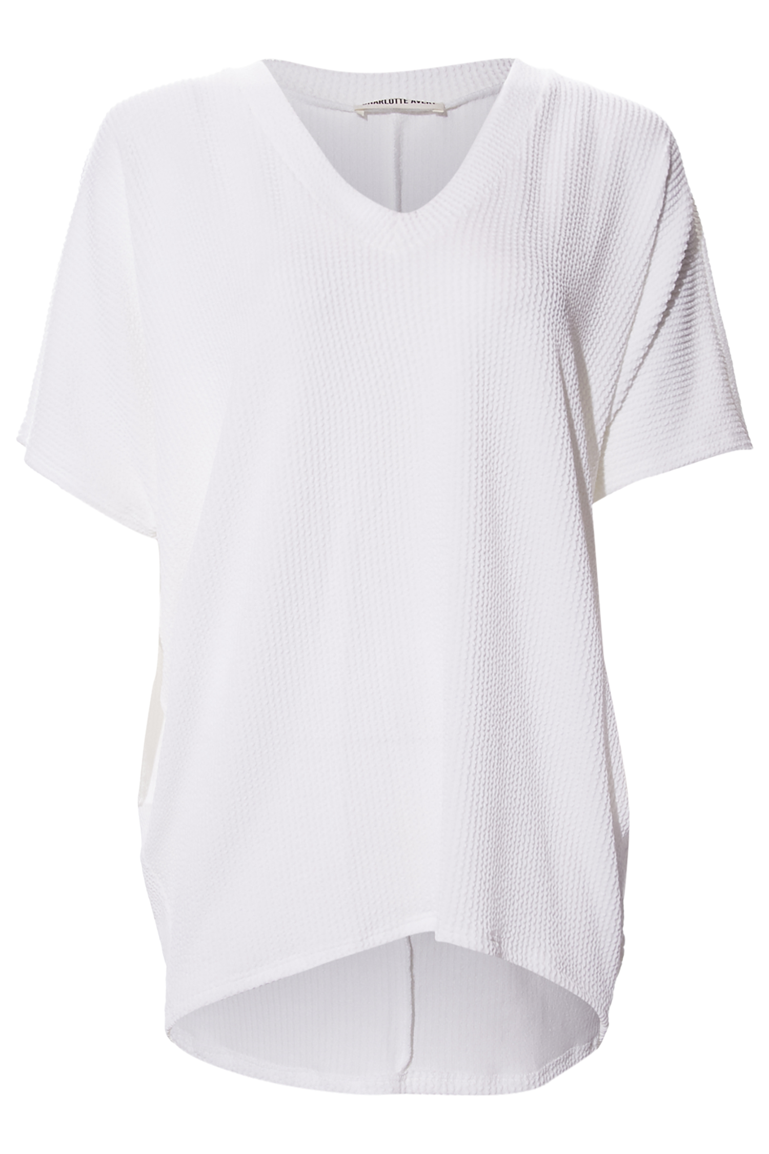 V-Neck Rib Knit Top