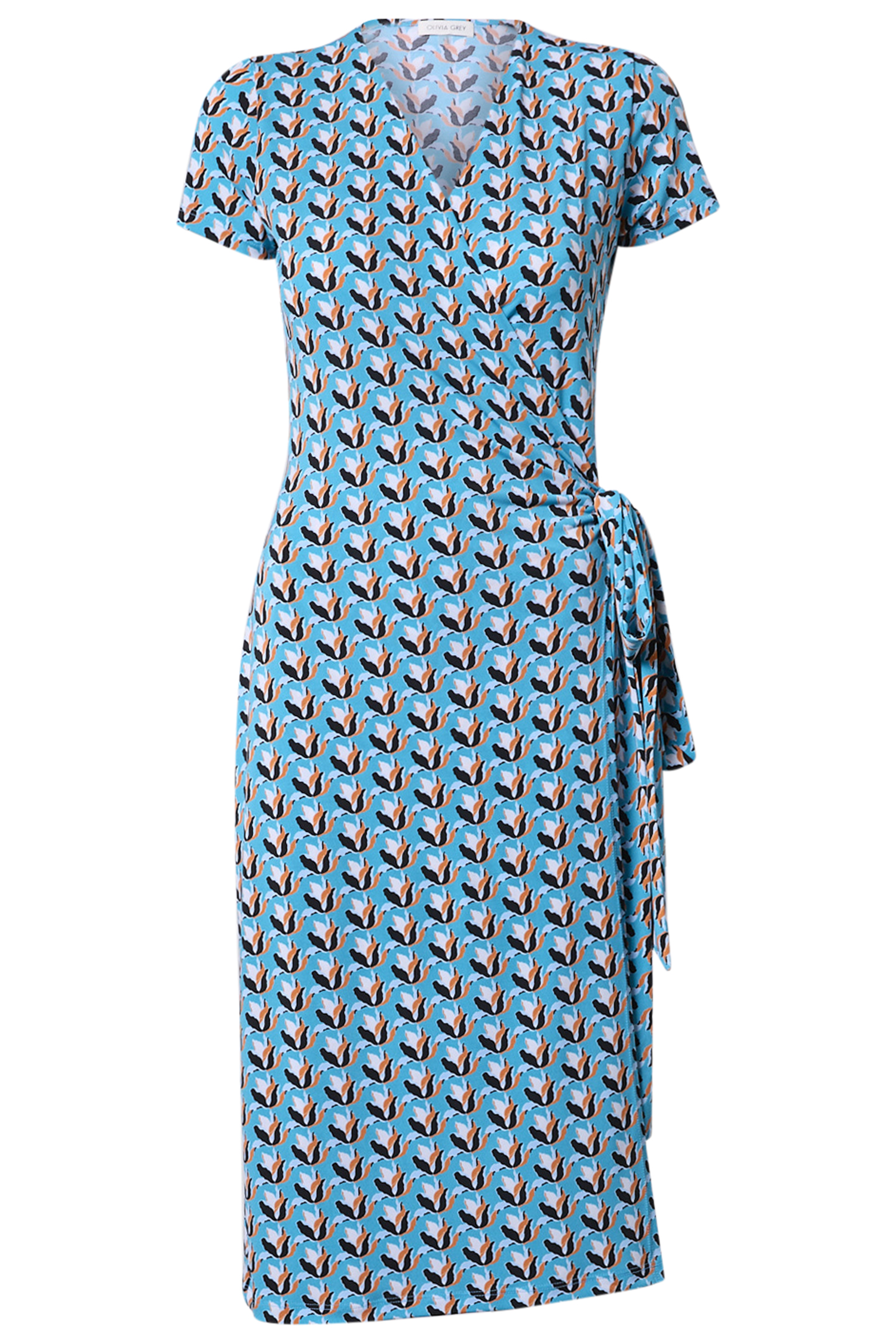 Printed Wrap Dress