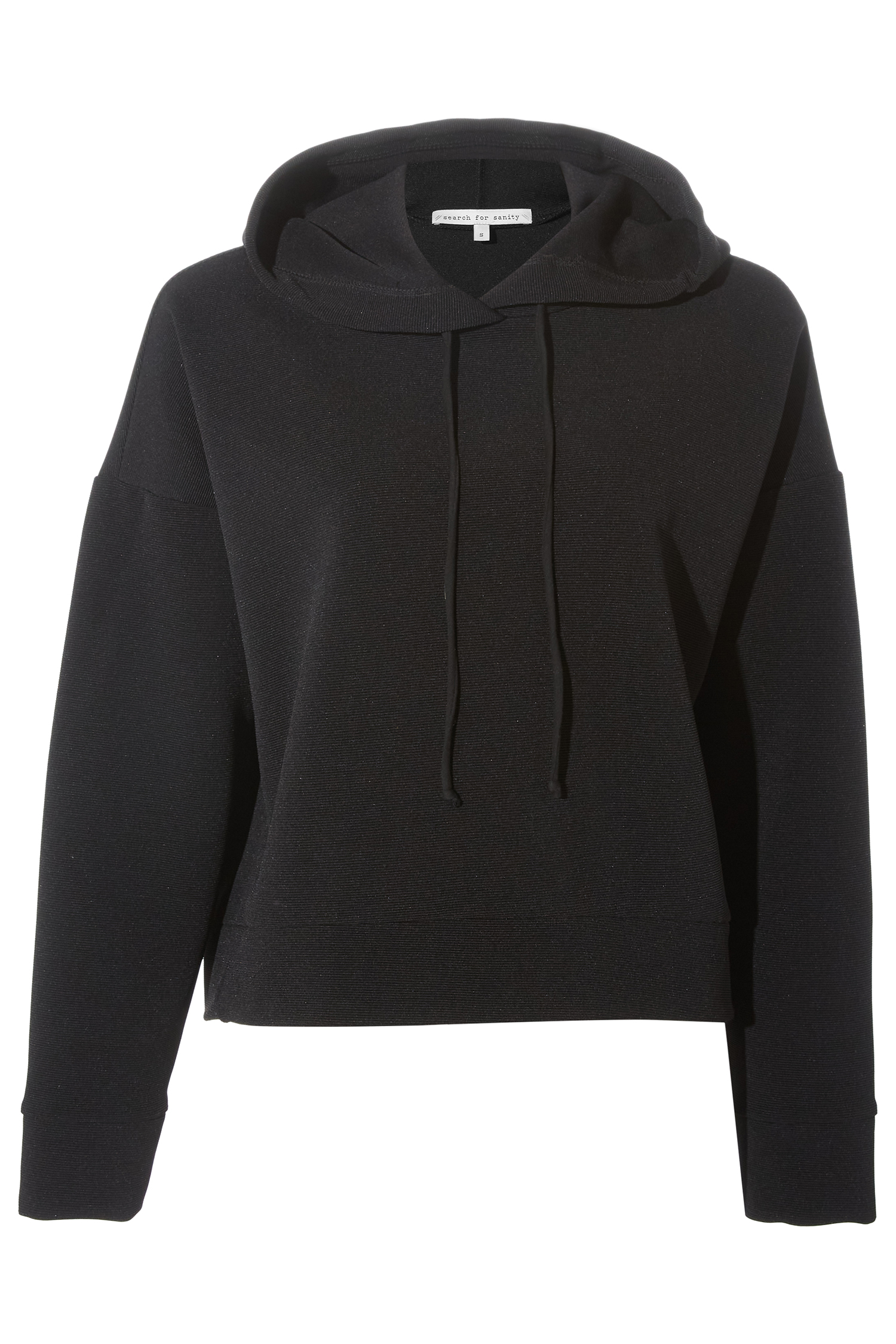 Ribbed Ottoman Hoodie Pullover