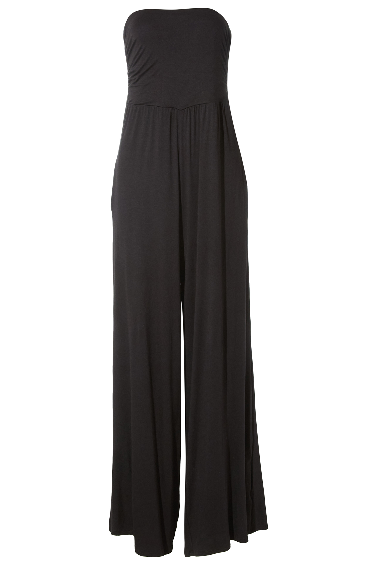 Strapless Wide Leg Jumpsuit