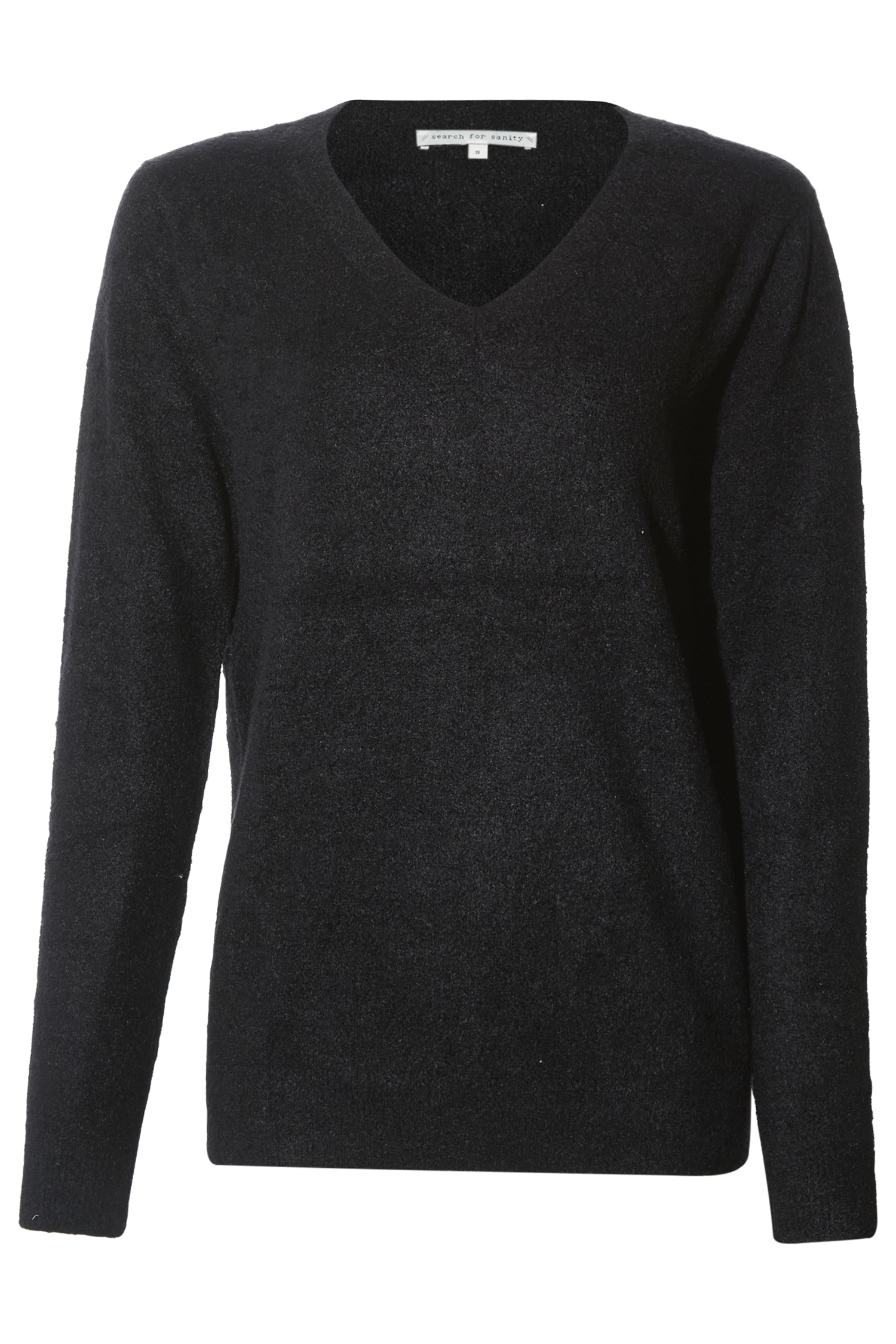 Feather Yarn V-Neck Sweater