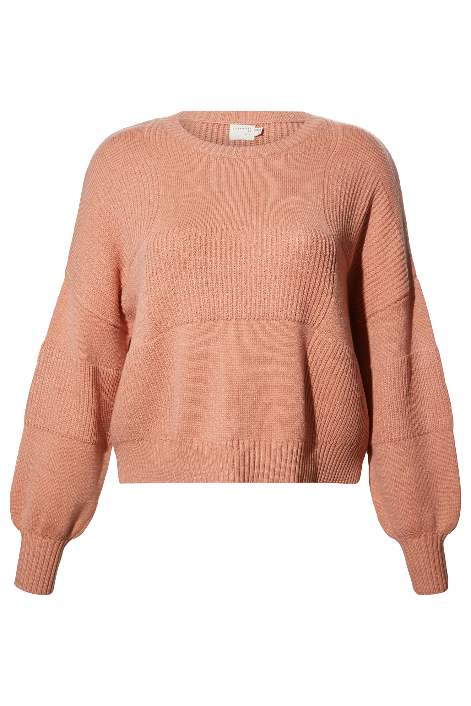 Rib Contrast Pullover Sweater