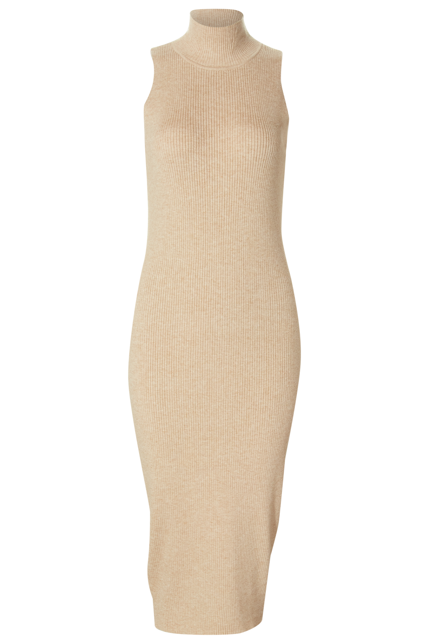 High Neck Sweater Midi Dress