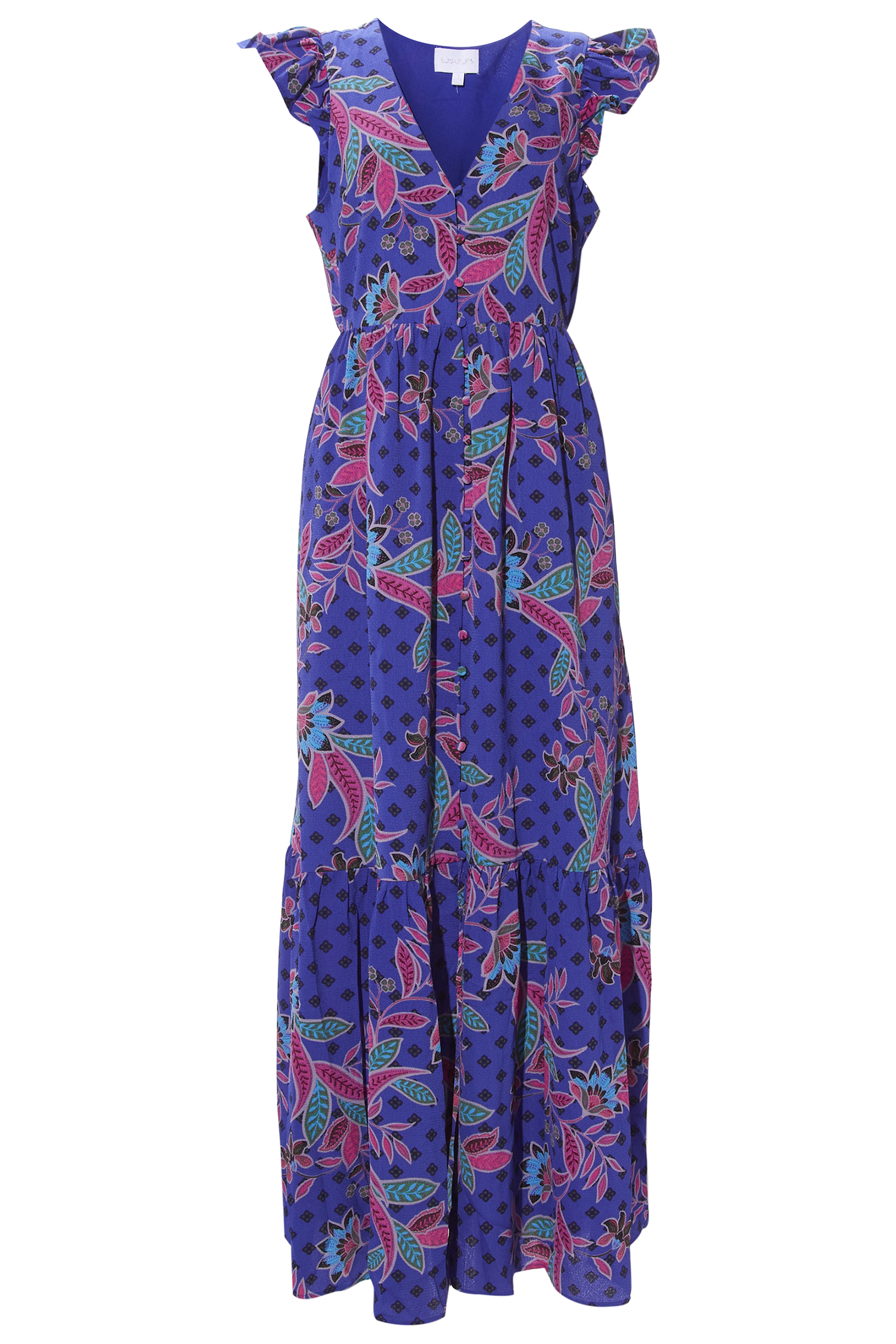 Multi Color Floral Maxi Dress