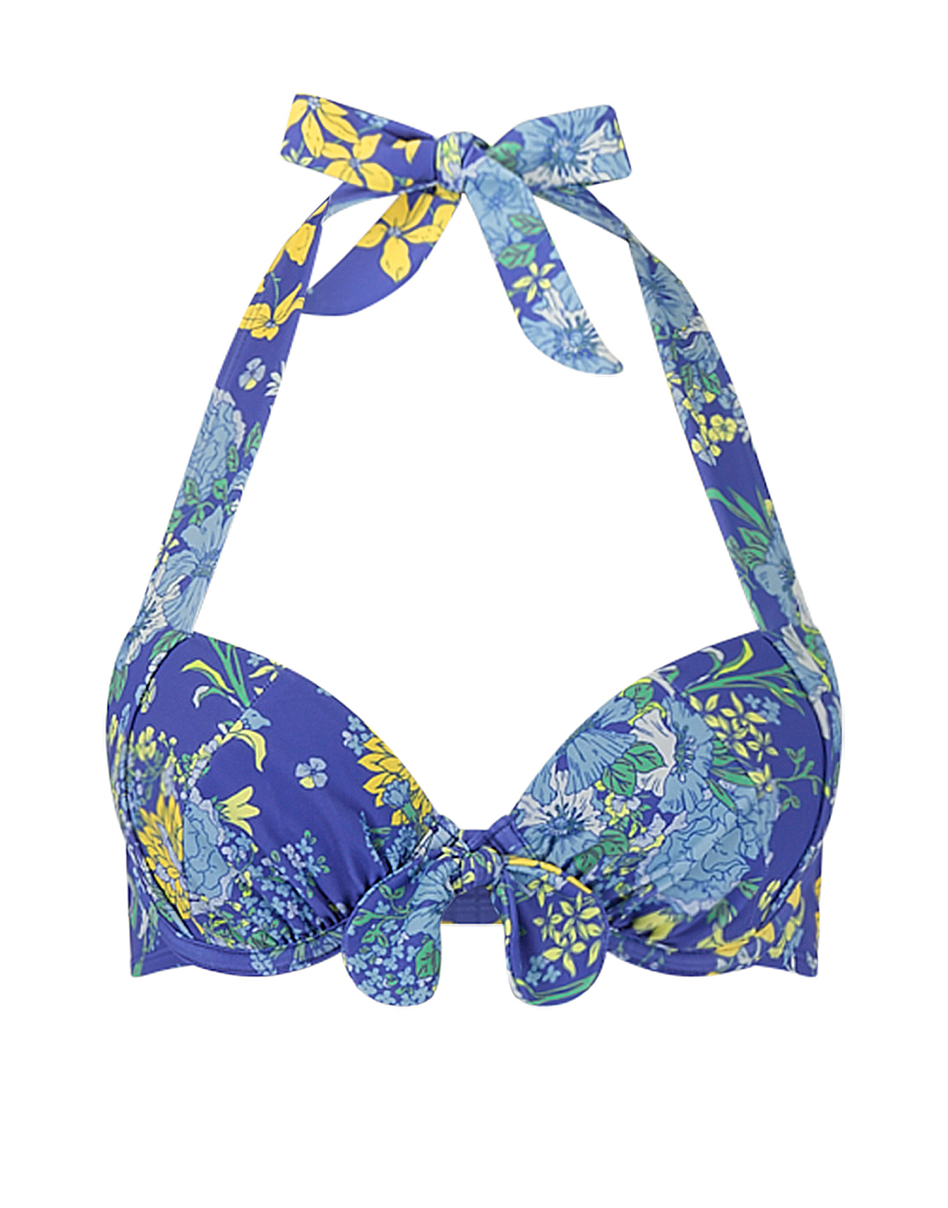 Shelby Floral Blue Swim Bra