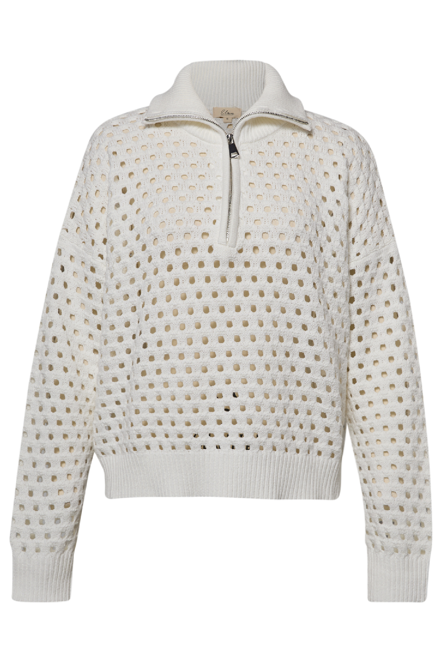 Half Zip Crochet Sweater