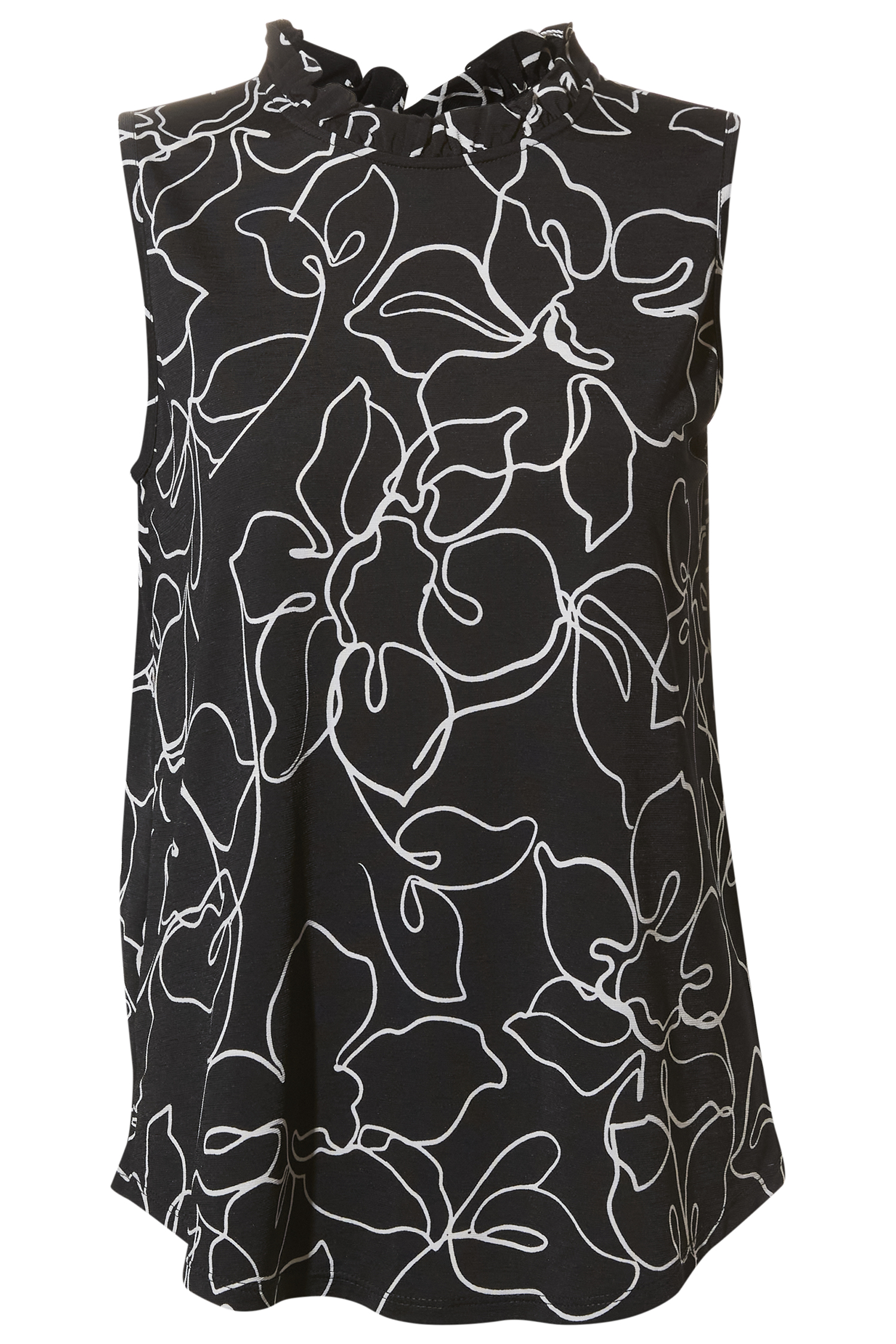 Floral Ruffle Tank