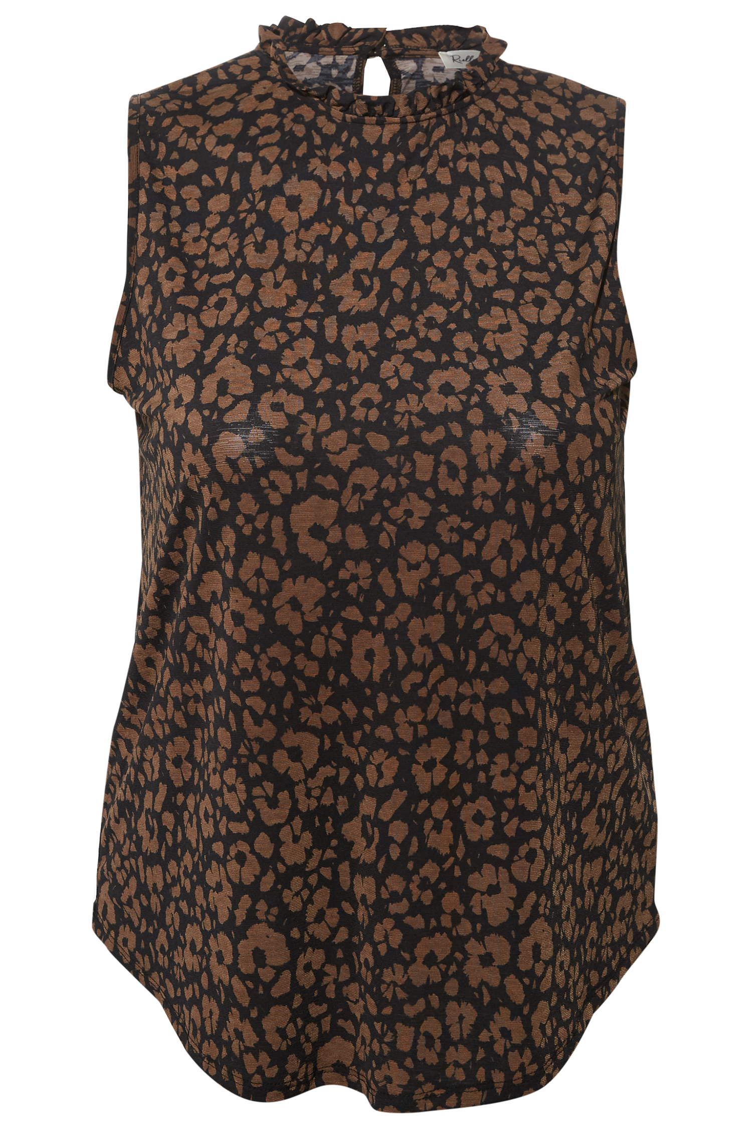 Ruffle Mock Neck Tank