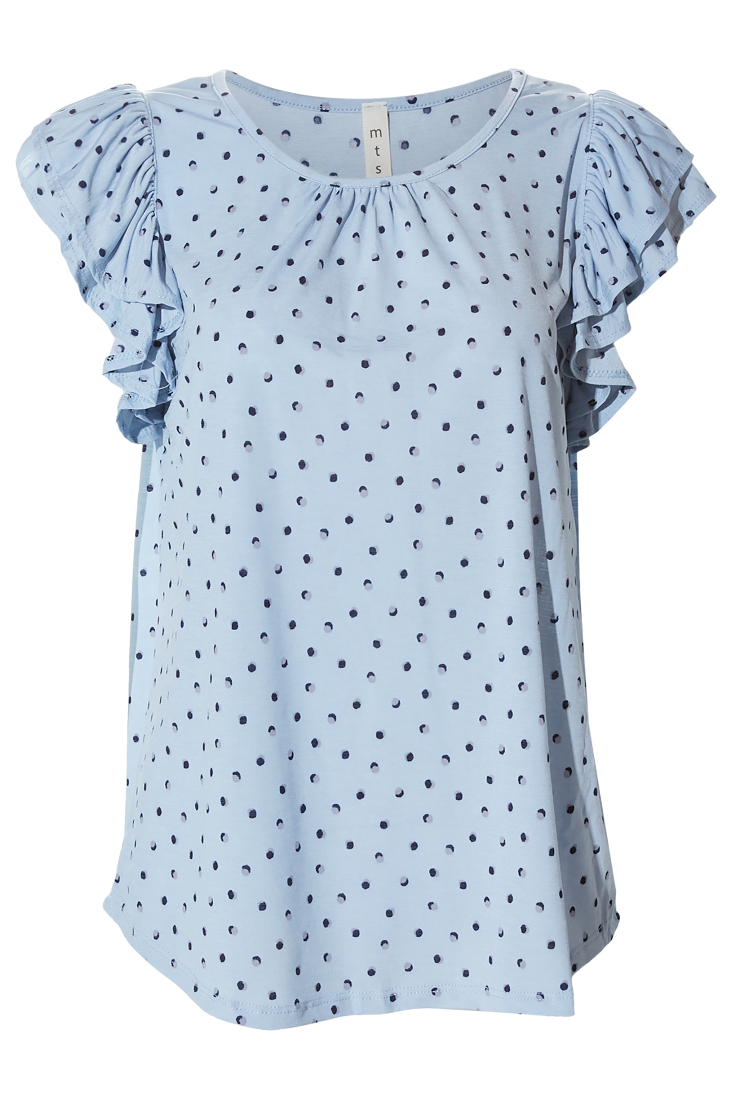 Double Ruffle Short Sleeve Top