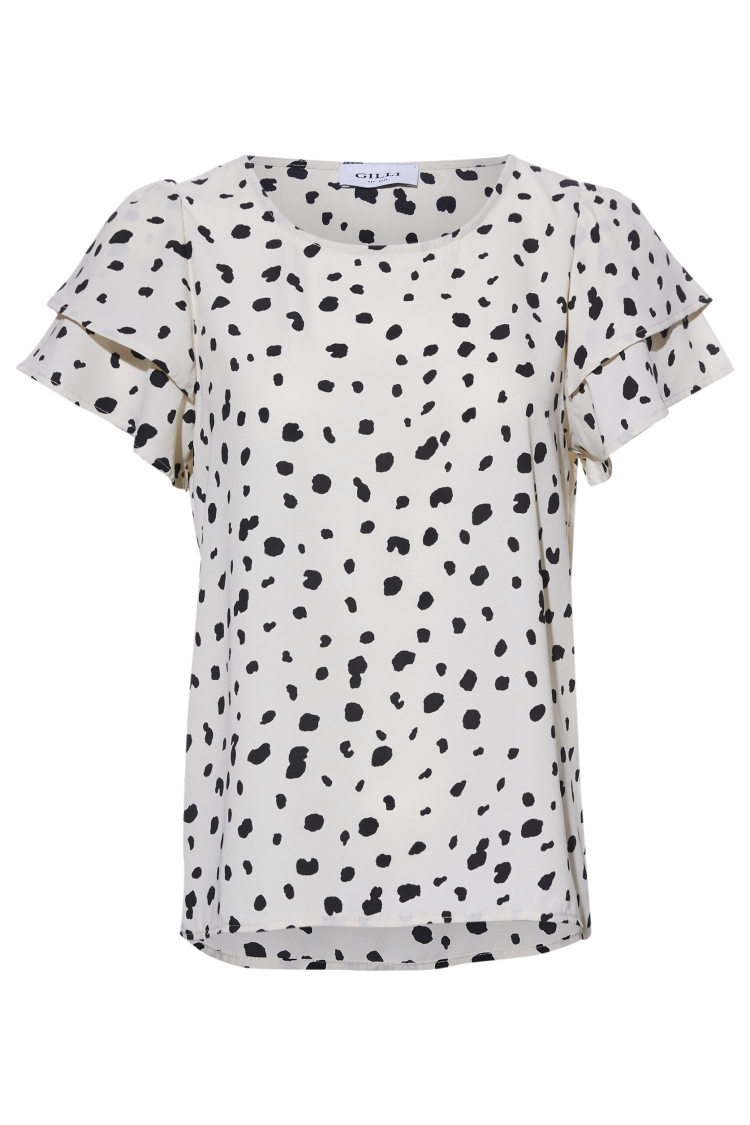 Double Ruffled Short Sleeve Top