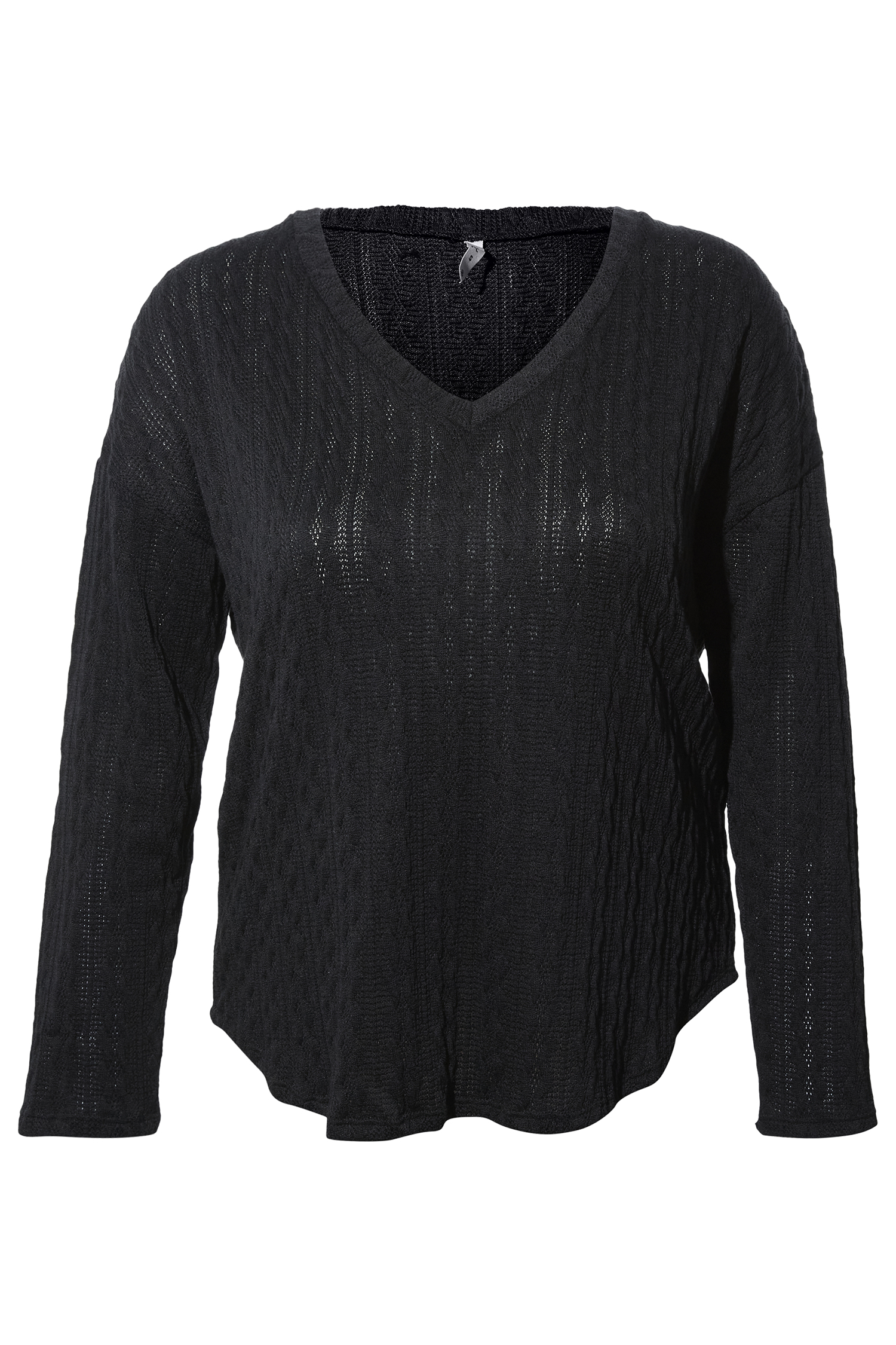 Textured Long Sleeve Top